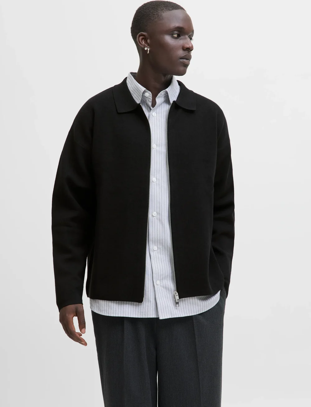 Jack & Jones - JPRBLABRADFORT KNIT CARDIGAN - fullzip strik - black - 0