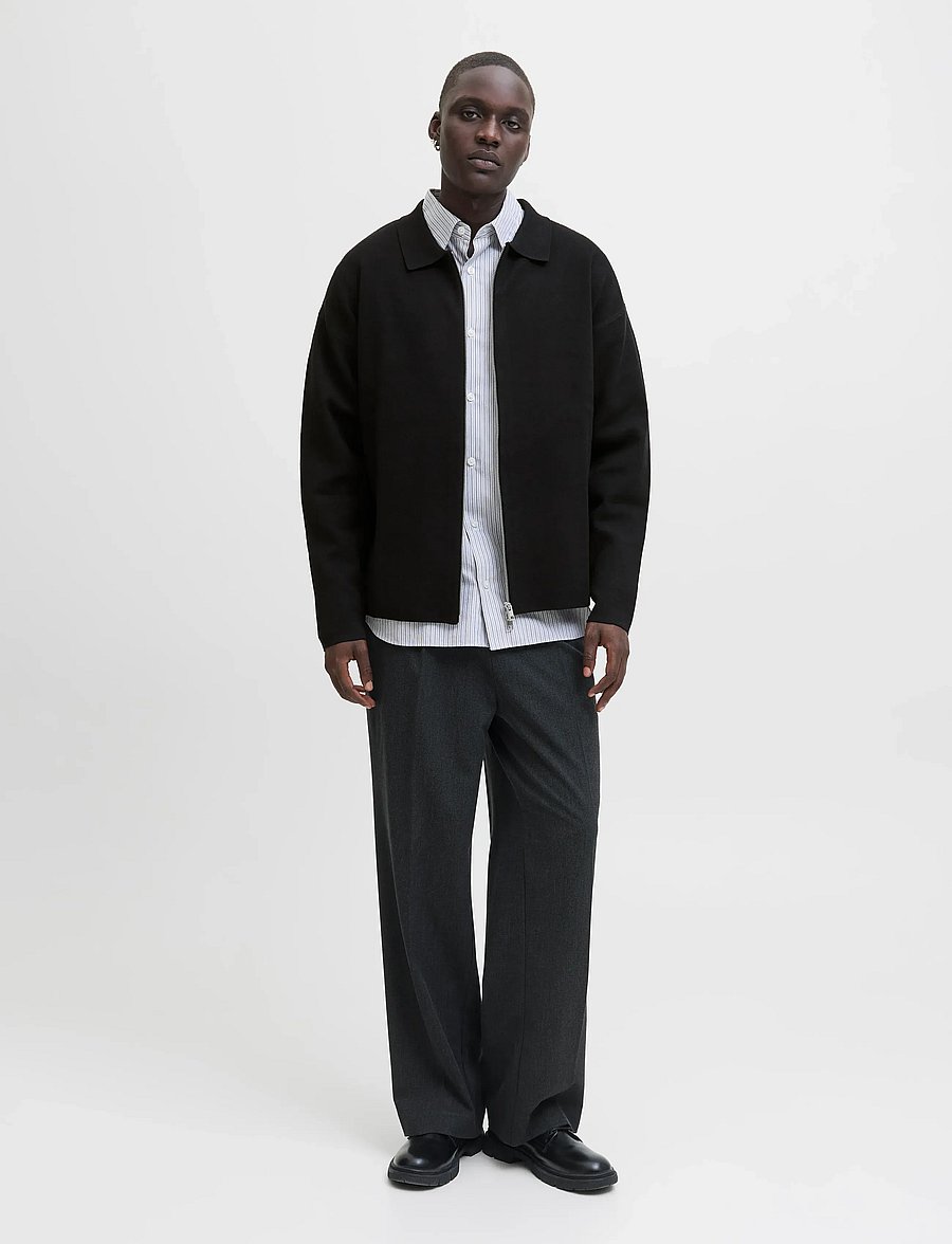 Jack & Jones - JPRBLABRADFORT KNIT CARDIGAN - džemperi ar rāvējslēdzēju - black - 5