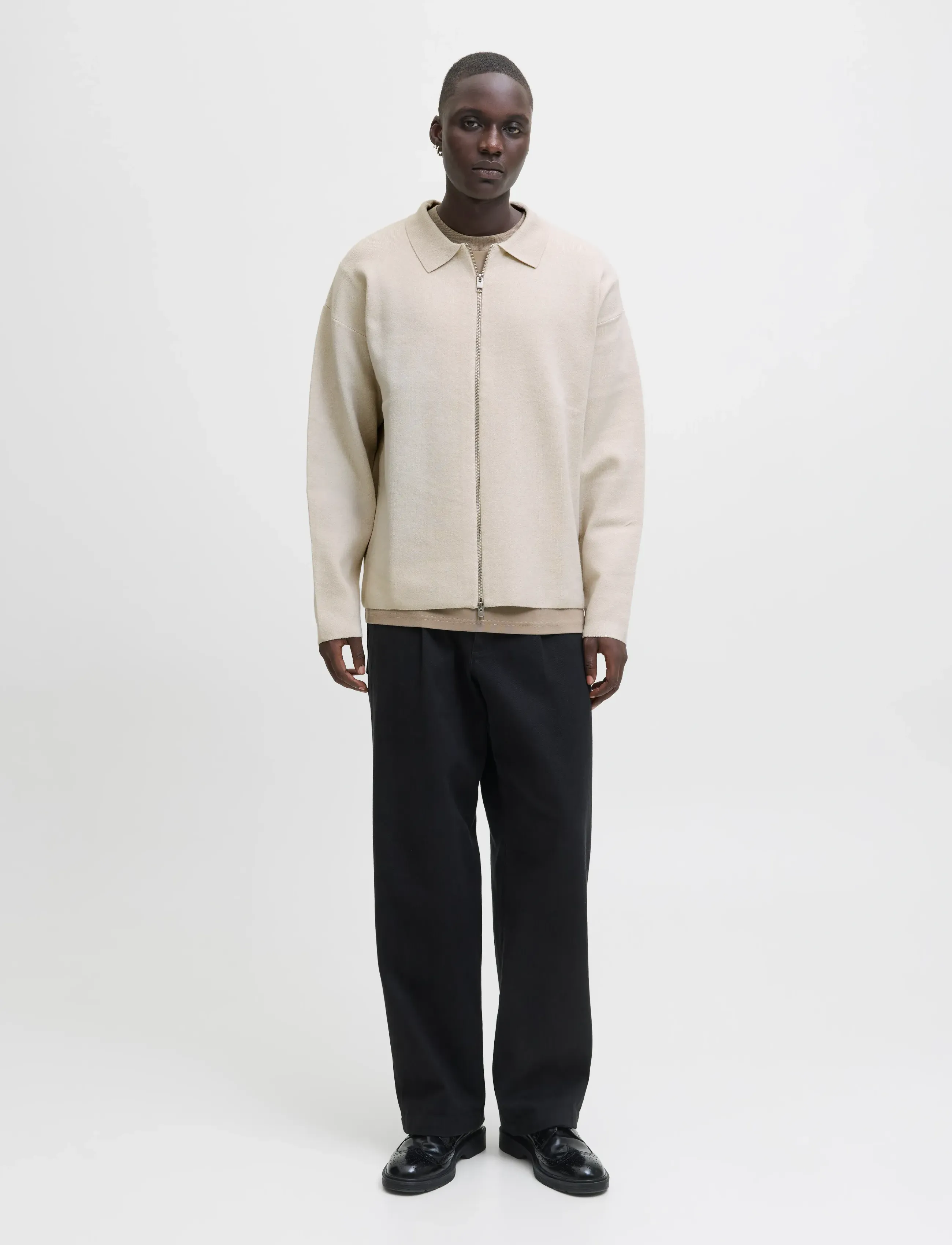 Jack & Jones - JPRBLABRADFORT KNIT CARDIGAN - fullzip strik - silver lining - 3