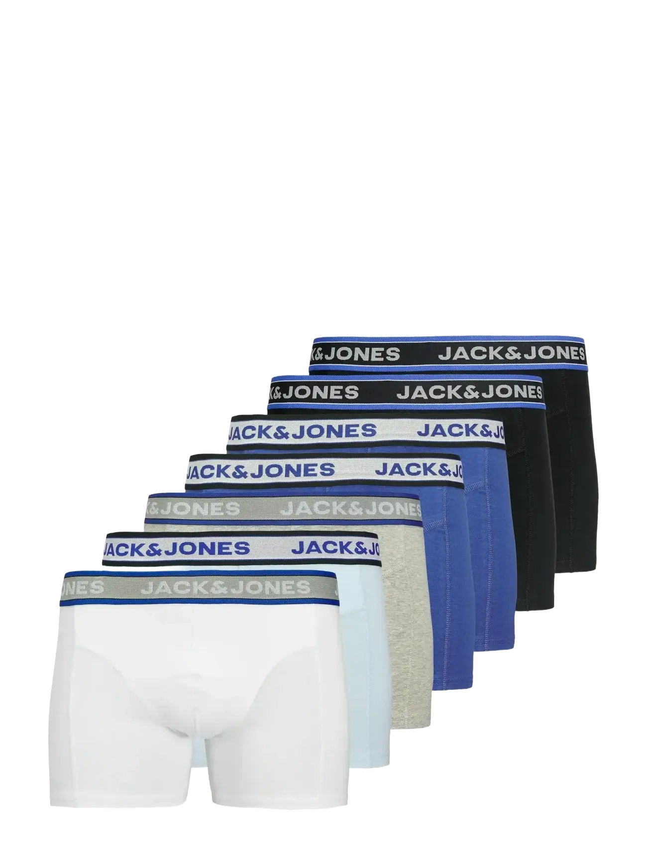 Jack & Jones JACHUDSON SOLID TRUNKS 7 PACK - Undertøj - BLACK / blue