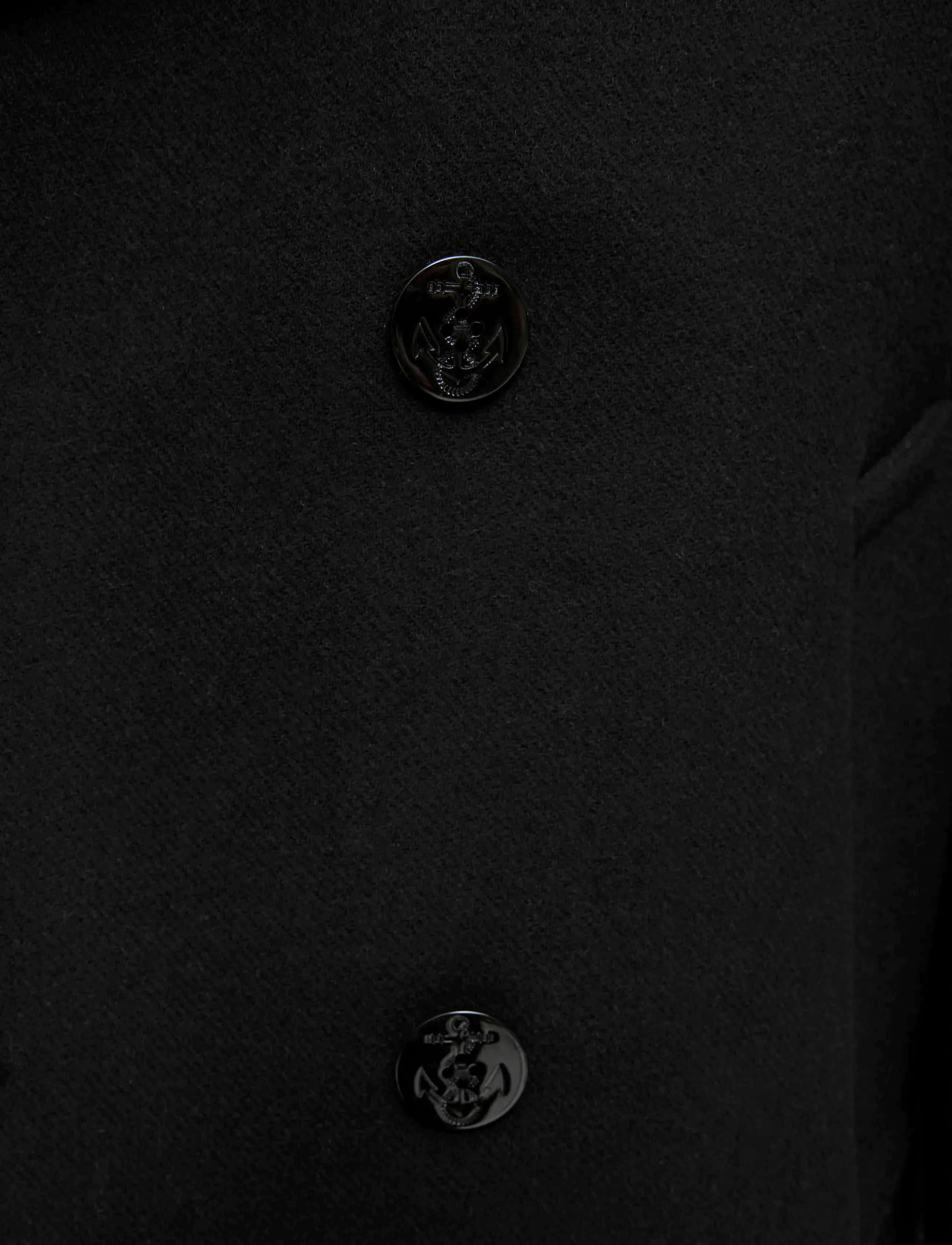 Jack & Jones - JPRBLUASHER WOOL BLEND PEACOAT - wool coats - black - 3