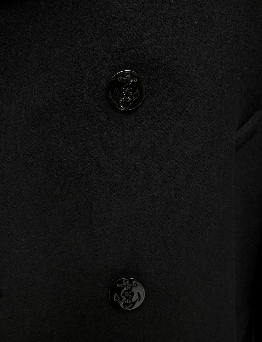 Jack & Jones - JPRBLUASHER WOOL BLEND PEACOAT - wollmäntel - black - 3
