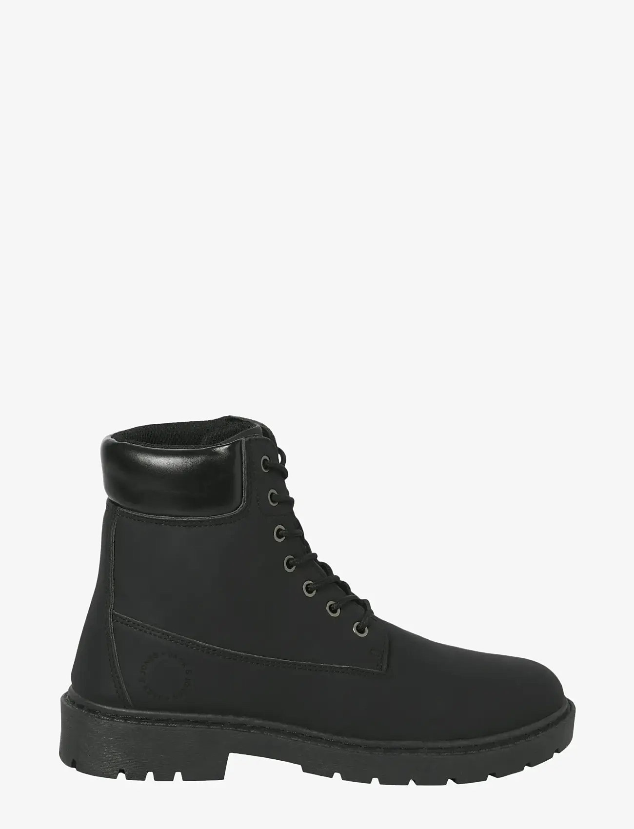 Jack & Jones - JFWAINSWORTH PU BOOT - laced boots - anthracite - 1