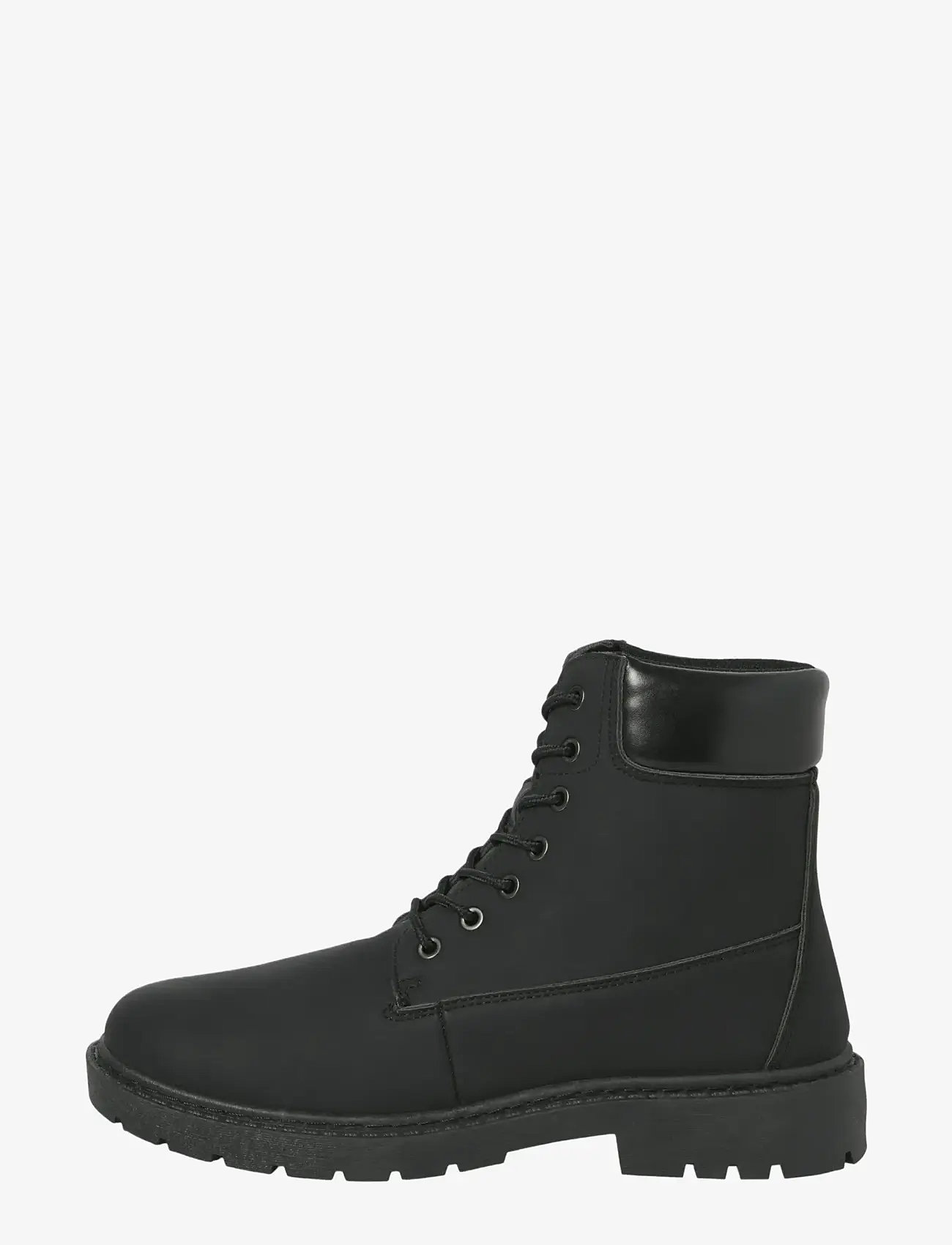 Jack & Jones - JFWAINSWORTH PU BOOT - laced boots - anthracite - 2