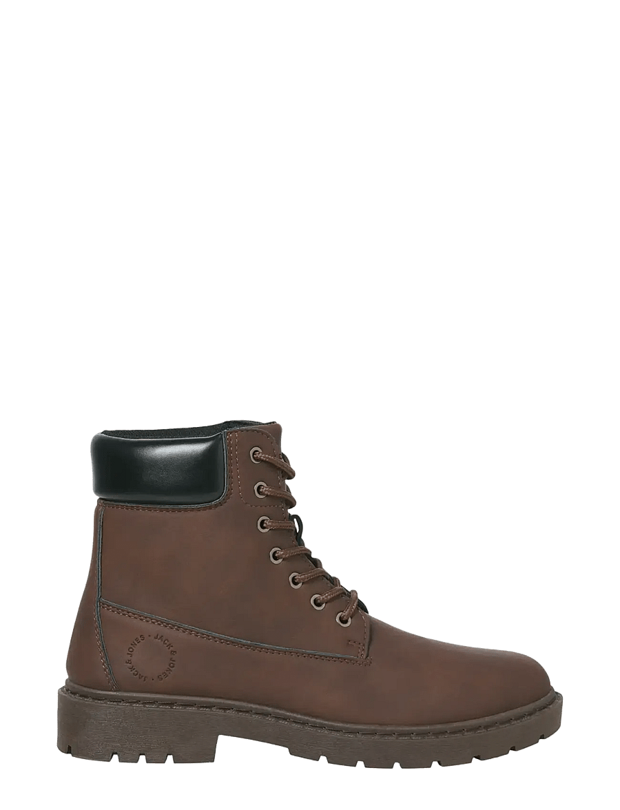 Jack & Jones - JFWAINSWORTH PU BOOT - laced boots - brown stone - 1