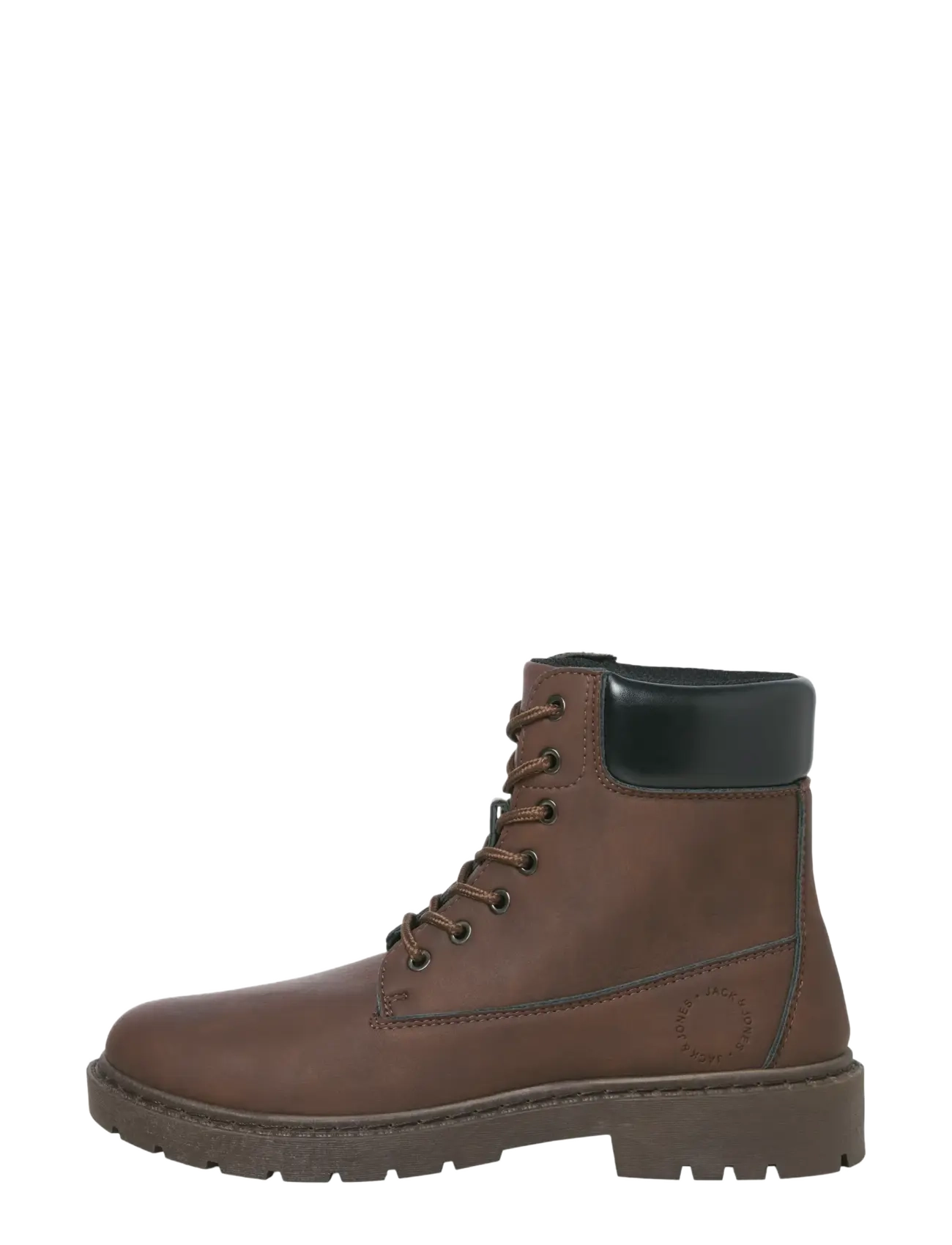 Jack & Jones - JFWAINSWORTH PU BOOT - støvler med snøre - brown stone - 2