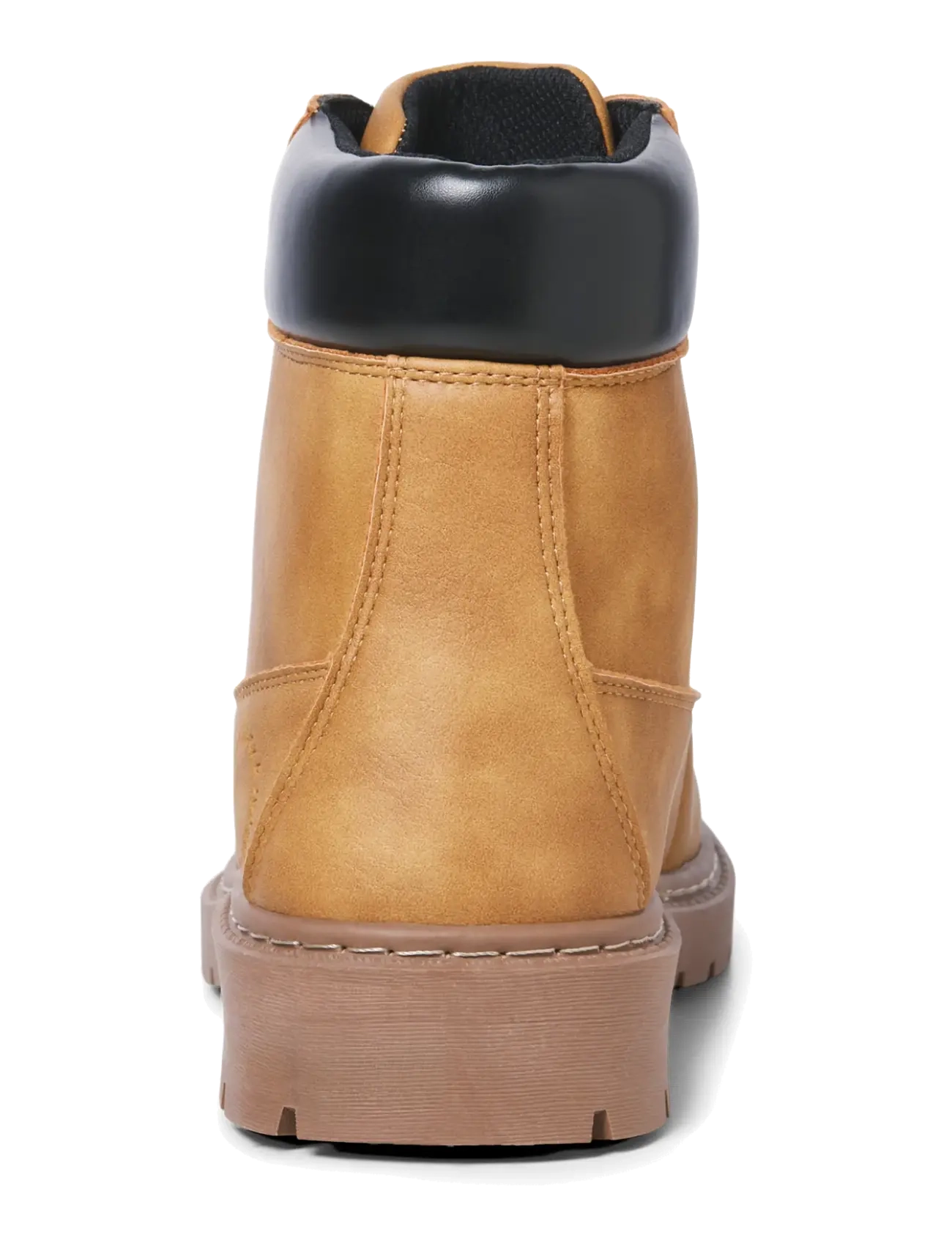 Jack & Jones - JFWAINSWORTH PU BOOT - lace ups - honey - 3