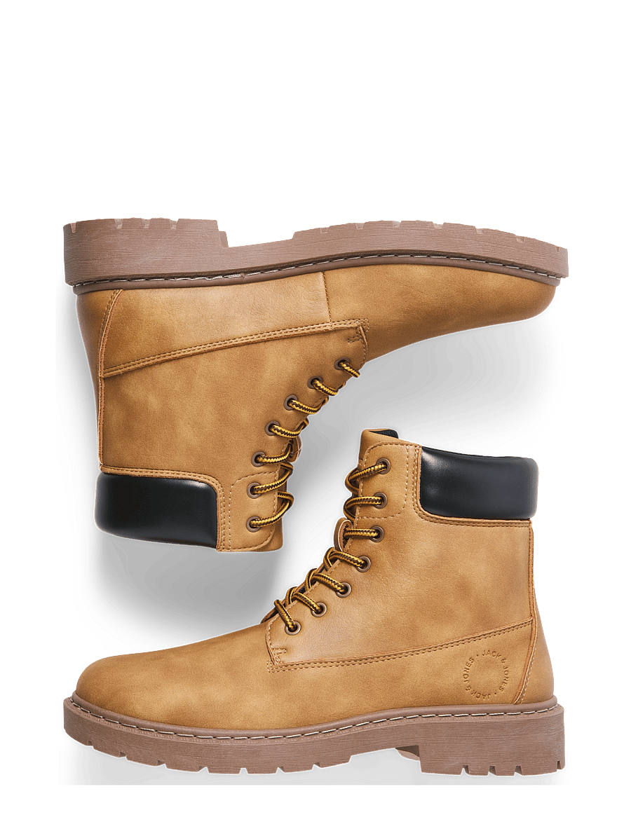 Jack & Jones - JFWAINSWORTH PU BOOT - paeltega saapad - honey - 5
