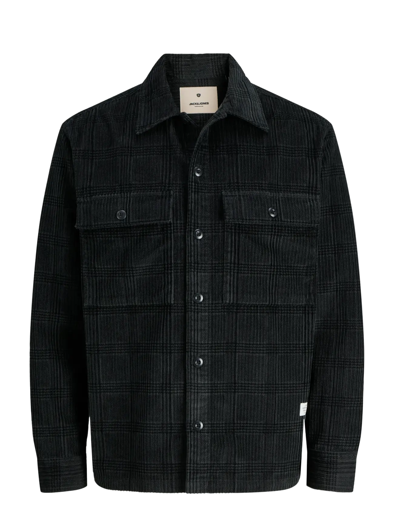 JPRBLUWILL CORDUROY L/S OVERSHIRT SN - VOLCANIC ASH
