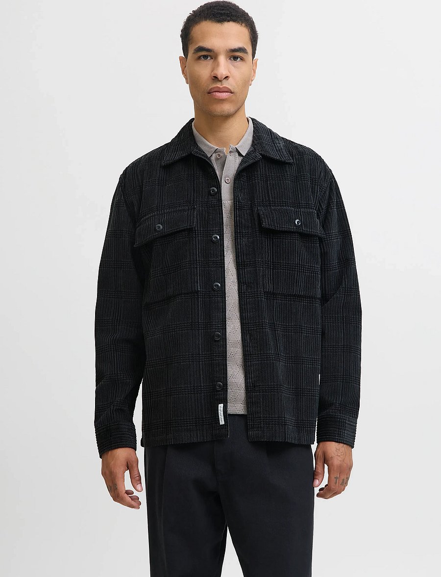 Jack & Jones - JPRBLUWILL CORDUROY L/S OVERSHIRT SN - cordhemden - volcanic ash - 0