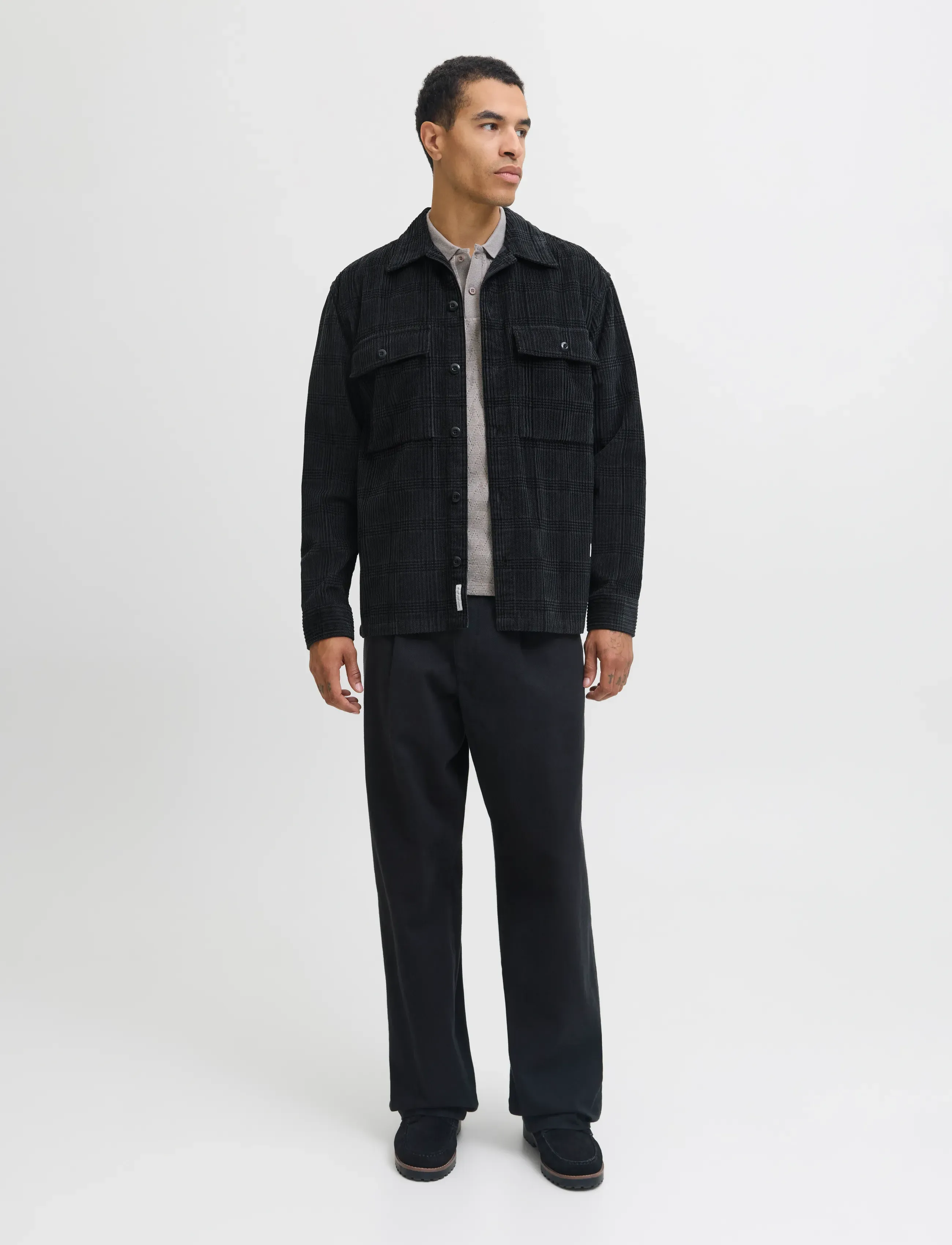 JACK & JONES Jprbluwill Corduroy L/S Overshirt Sn overshirts herr – bild 3