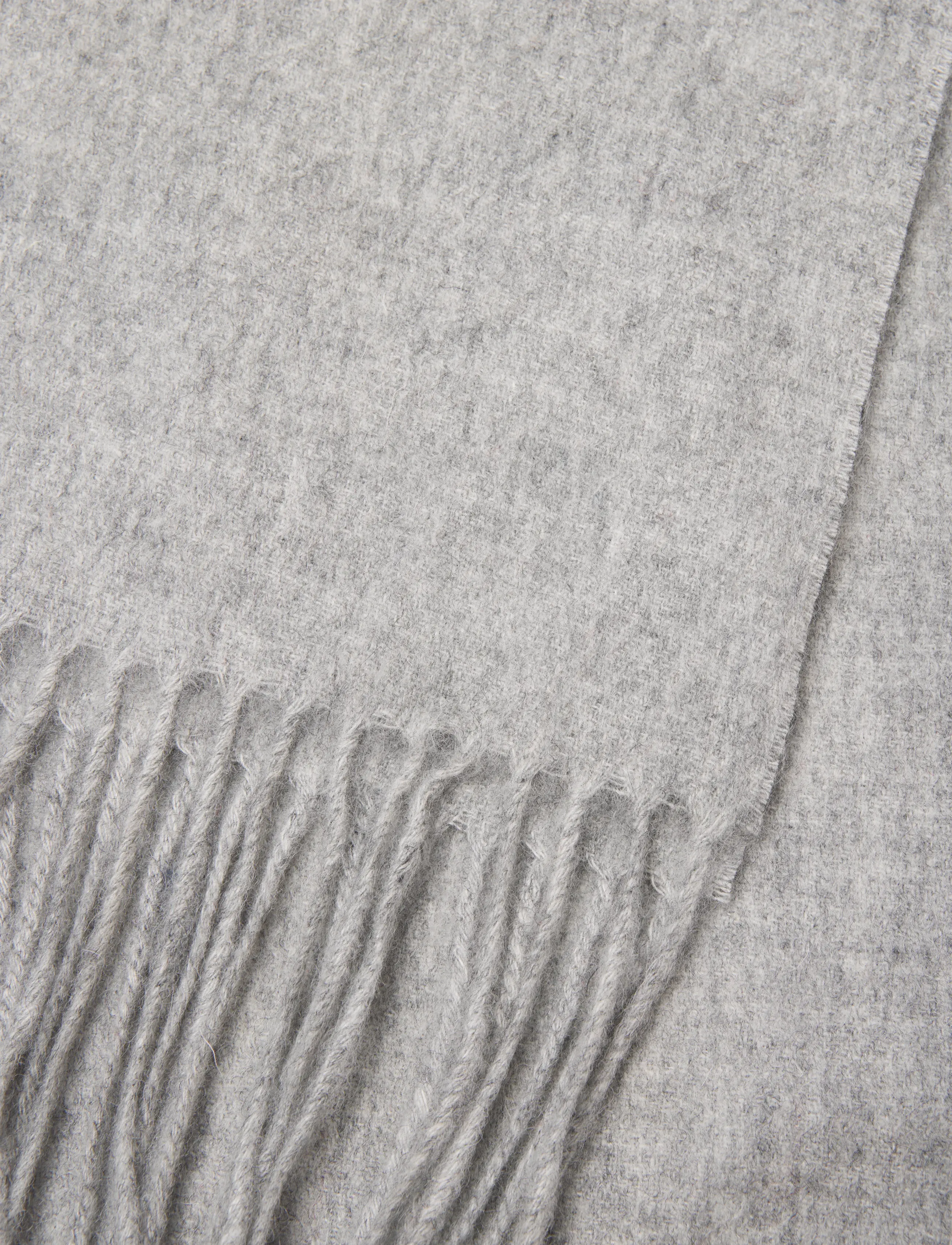 Jack & Jones - JACKELOWNA WOOL SCARF LN - light grey melange - 2