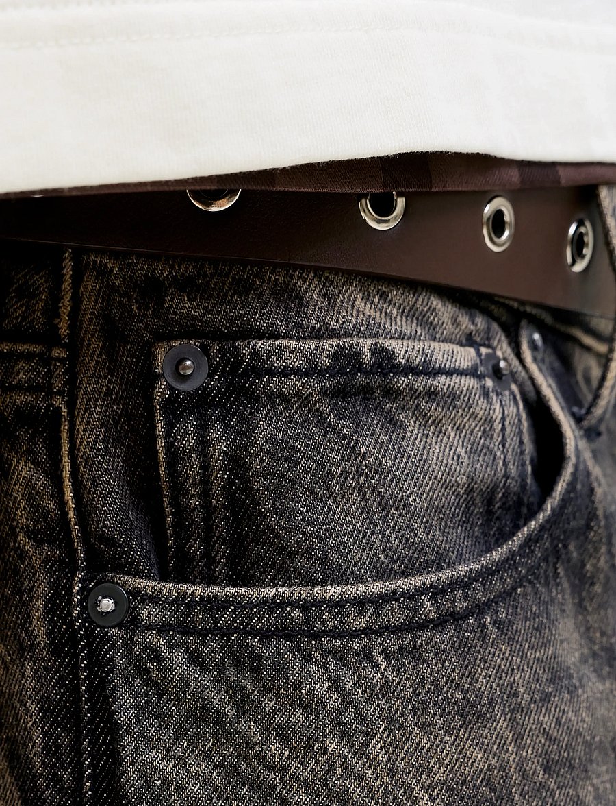 Jack & Jones - JJIDAVE JJSKEWED SBD 464 LN - loose jeans - black denim - 5