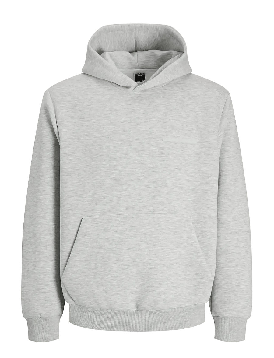 Jack & Jones - JCOFUSION SCUBA SWEAT HOOD NOOS - džemperiai su gobtuvu - light grey melange - 1