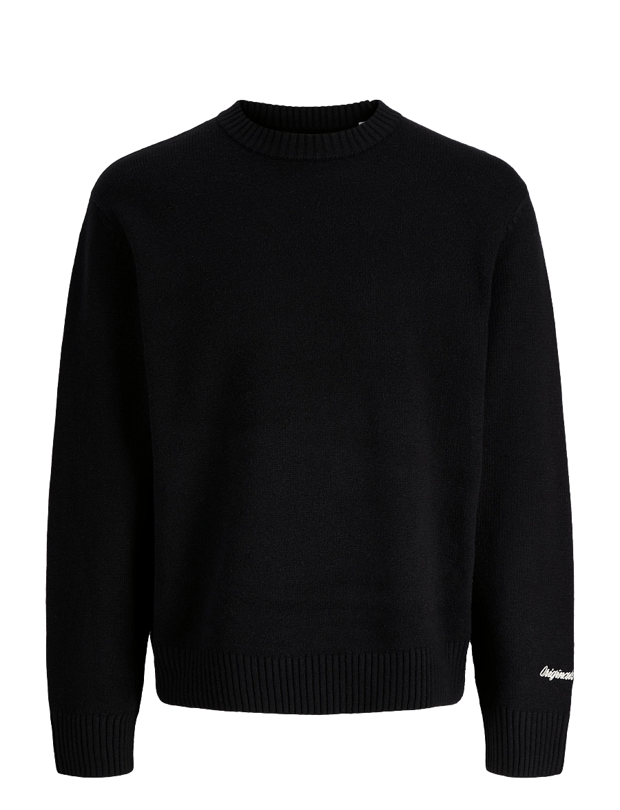 Jack & Jones - JORNORREBRO KNIT CREW NECK SN - black - 1