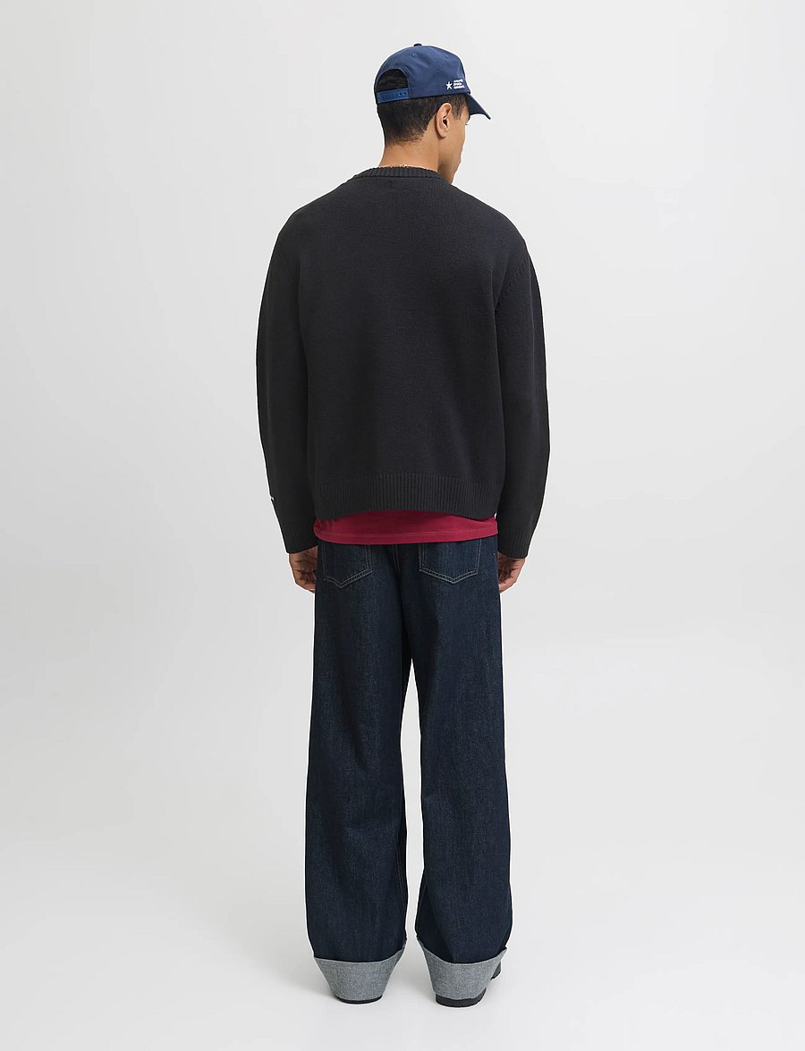 Jack & Jones - JORNORREBRO KNIT CREW NECK SN - black - 2