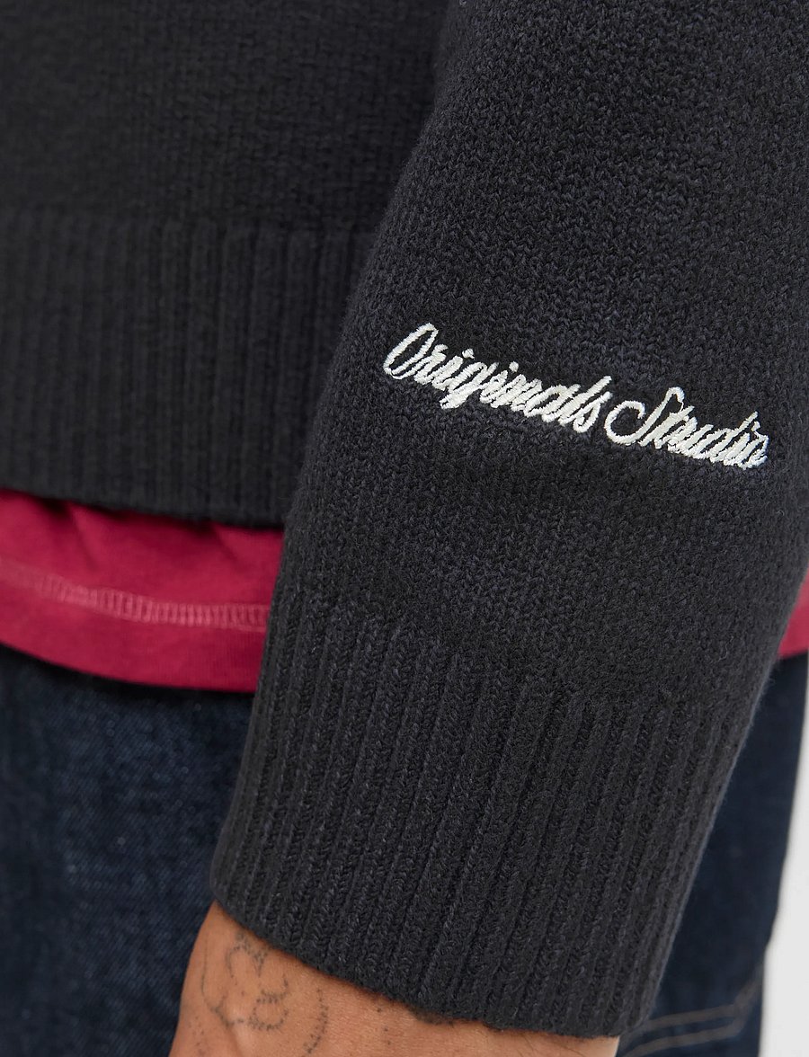 Jack & Jones - JORNORREBRO KNIT CREW NECK SN - black - 4