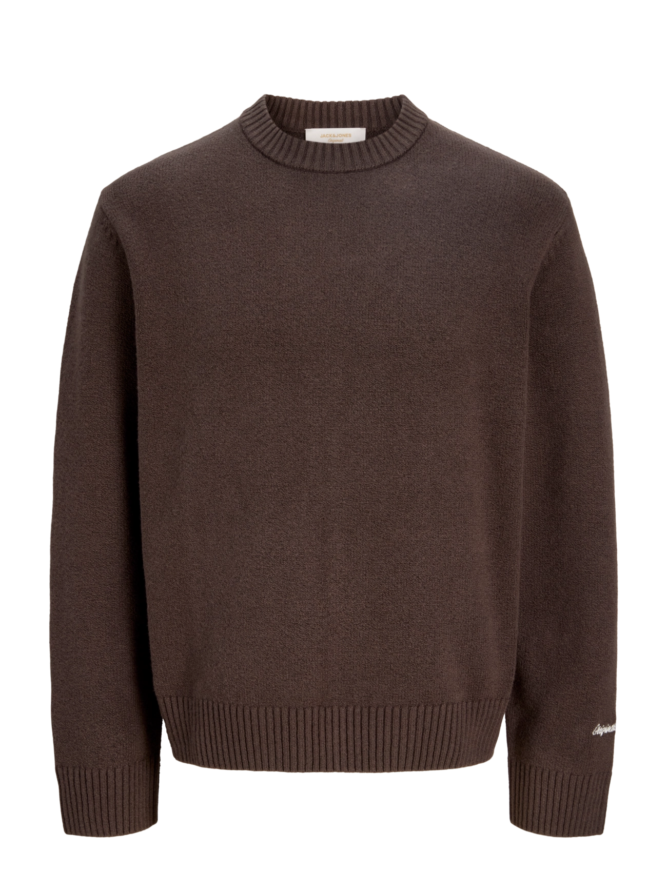 Jack & Jones JORNORREBRO KNIT CREW NECK SN - Rundhals - MULCH / brown