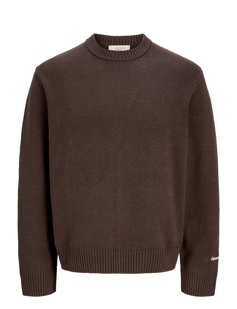 Jack & Jones - JORNORREBRO KNIT CREW NECK SN - mulch - 0