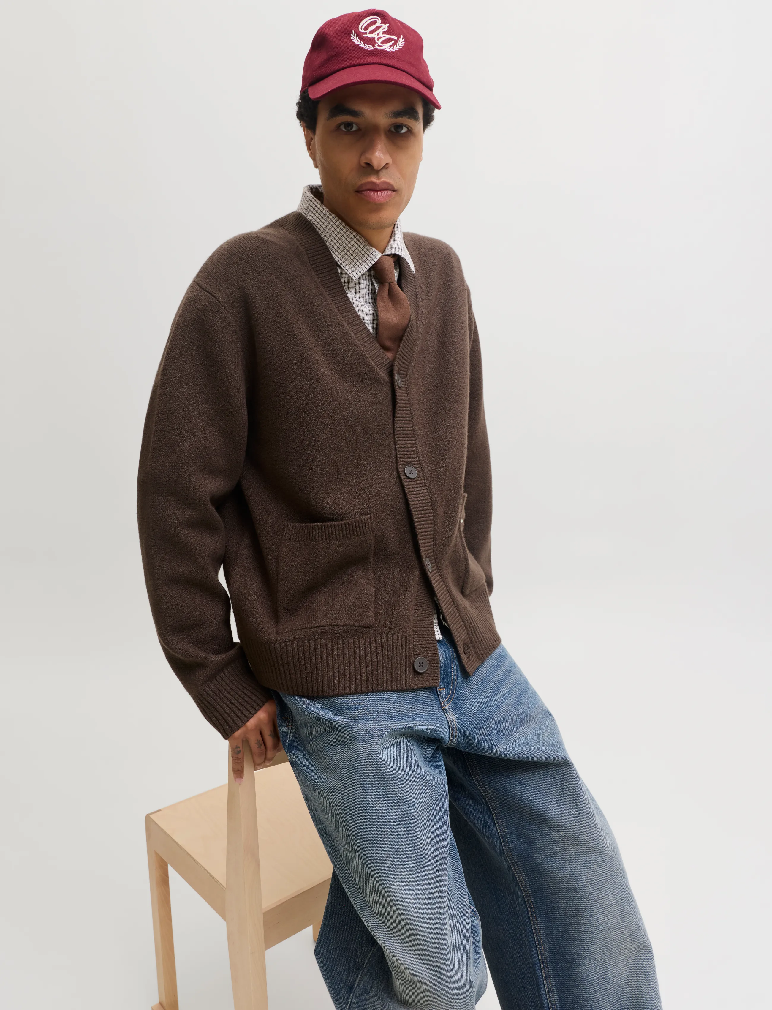 Jack & Jones - JORNORREBRO KNIT CARDIGAN LN - herbstliche kleidung - mulch - 5