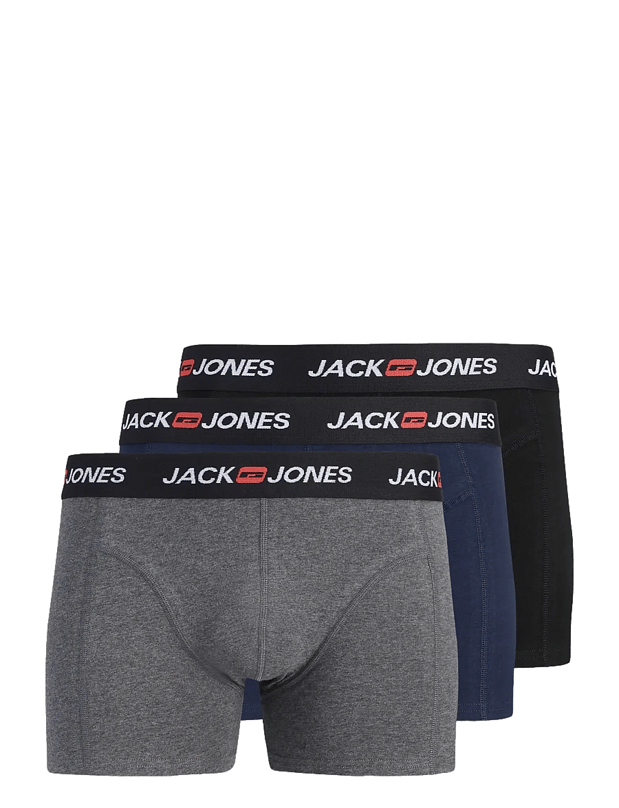 Jack & Jones - JACCORP OLD LOGO TRUNKS 3 PACK - multipack underpants - black - 0