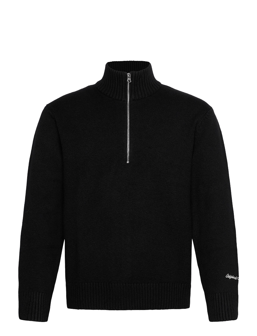 Jack & Jones - JORNORREBRO KNIT HALF ZIP SN - half zip-tröjor - black - 1