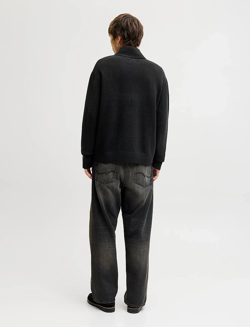 Jack & Jones - JORNORREBRO KNIT HALF ZIP SN - halfzip strik - black - 3