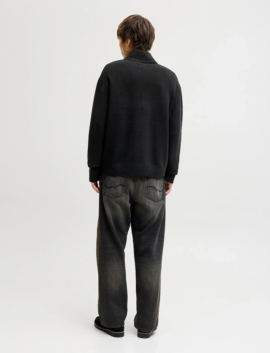 Jack & Jones - JORNORREBRO KNIT HALF ZIP SN - pullover mit halbem reißverschluss - black - 3