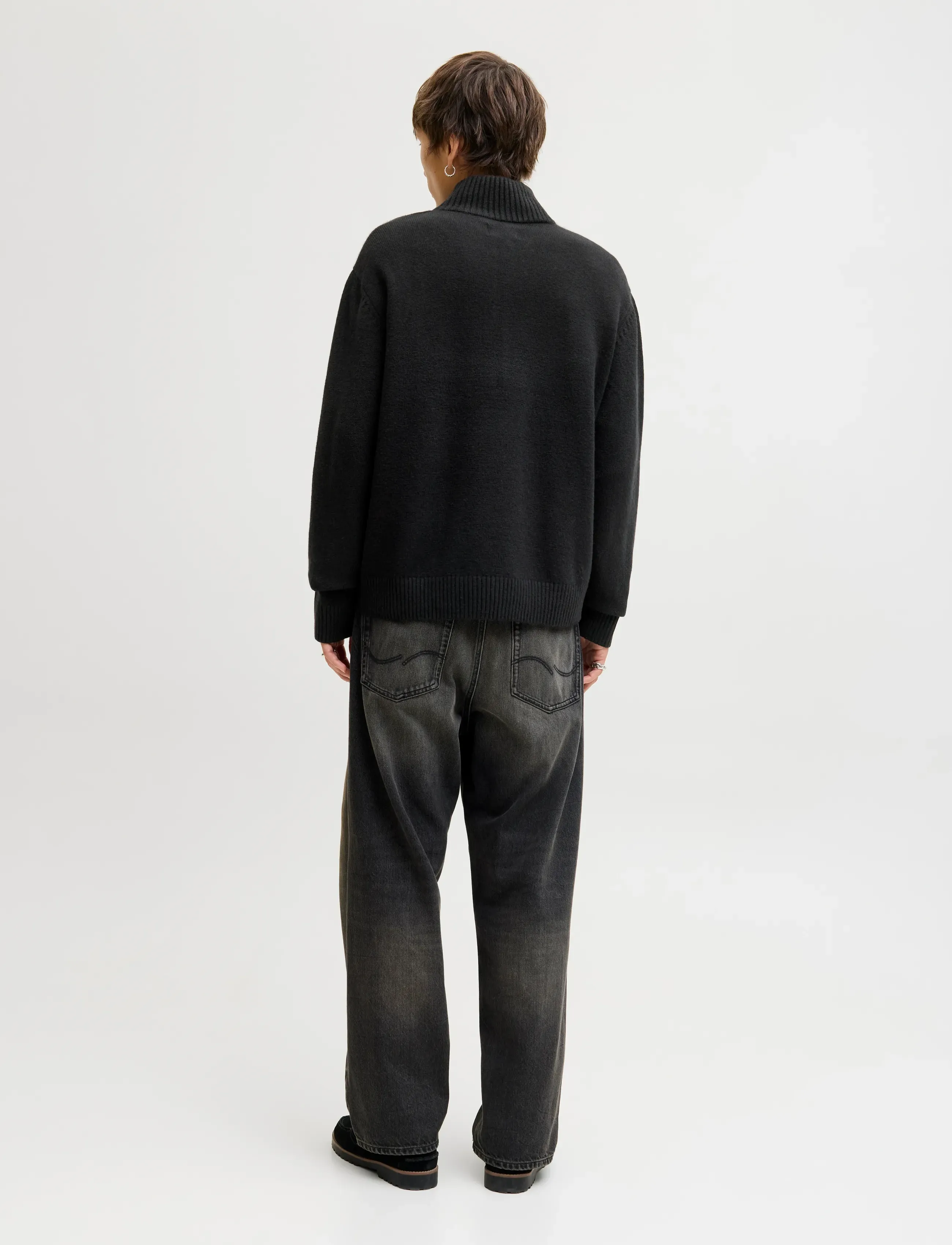 Jack & Jones - JORNORREBRO KNIT HALF ZIP SN - half zip-tröjor - black - 3