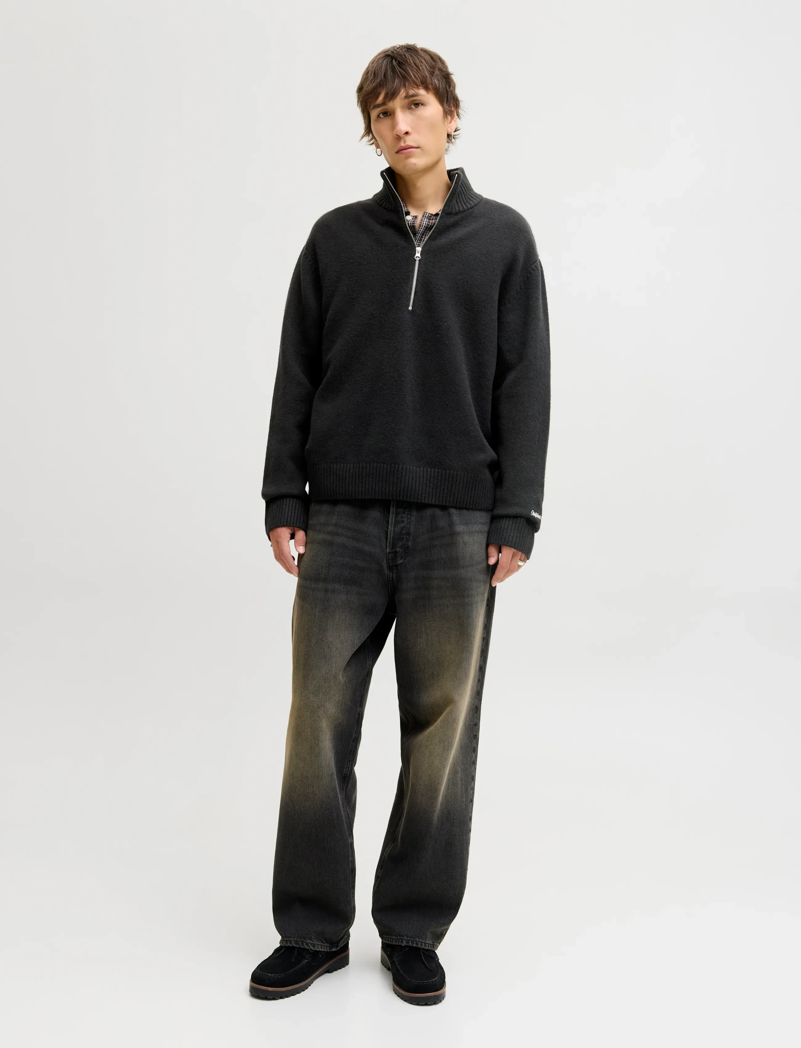 Jack & Jones - JORNORREBRO KNIT HALF ZIP SN - half zip-tröjor - black - 4