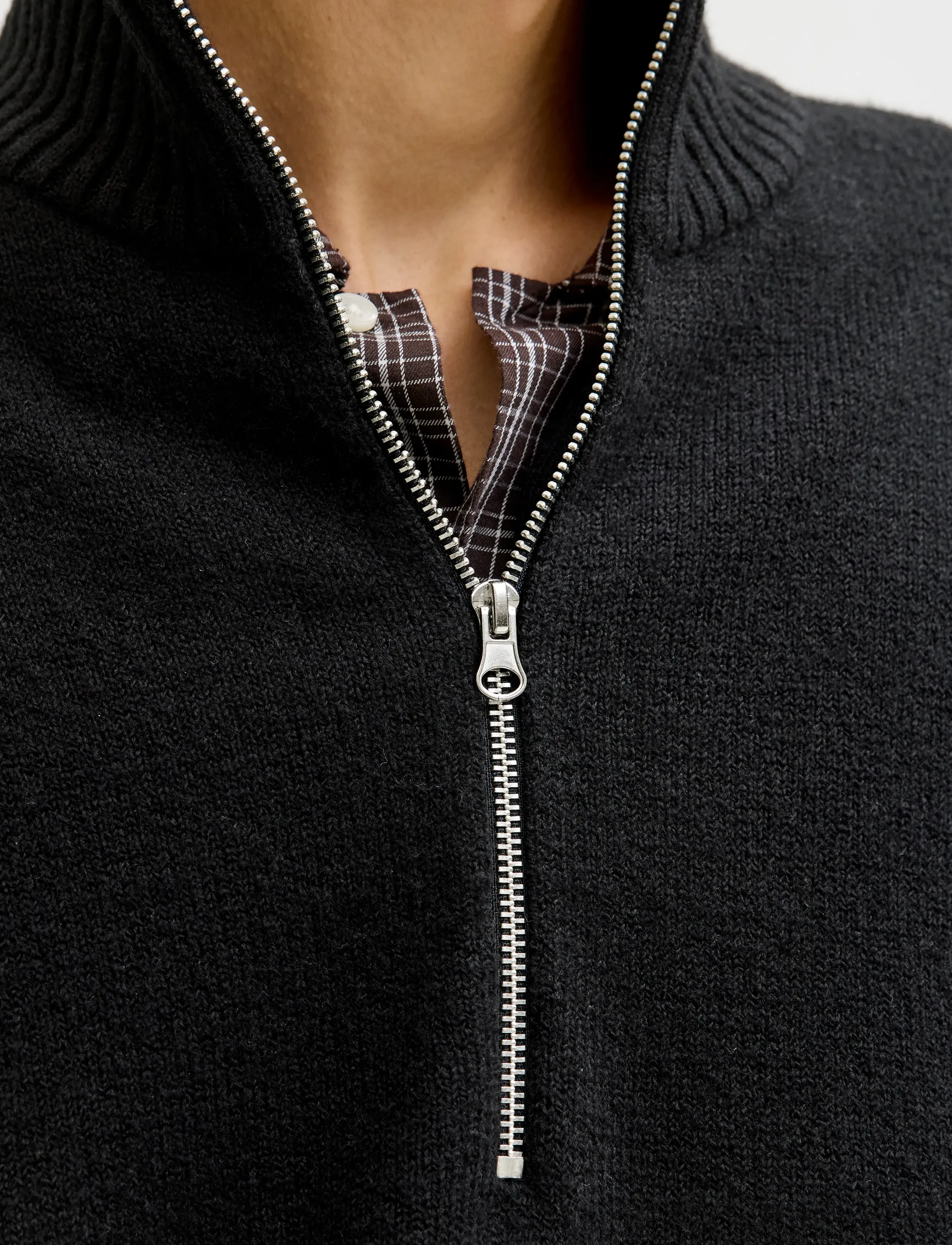 Jack & Jones - JORNORREBRO KNIT HALF ZIP SN - half zip-tröjor - black - 5