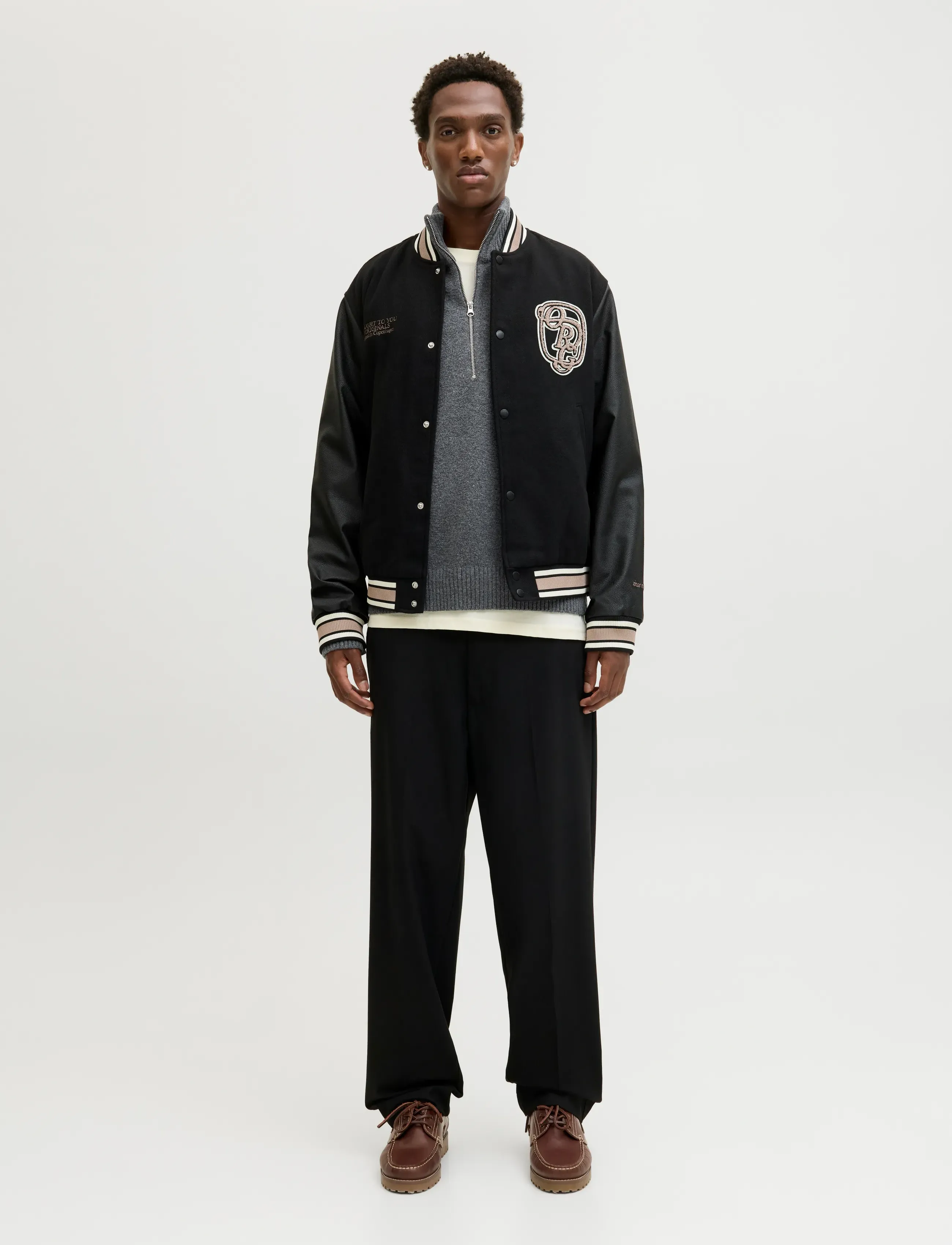 Jack & Jones - JORNORREBRO KNIT HALF ZIP SN - halfzip strik - dark grey melange - 4