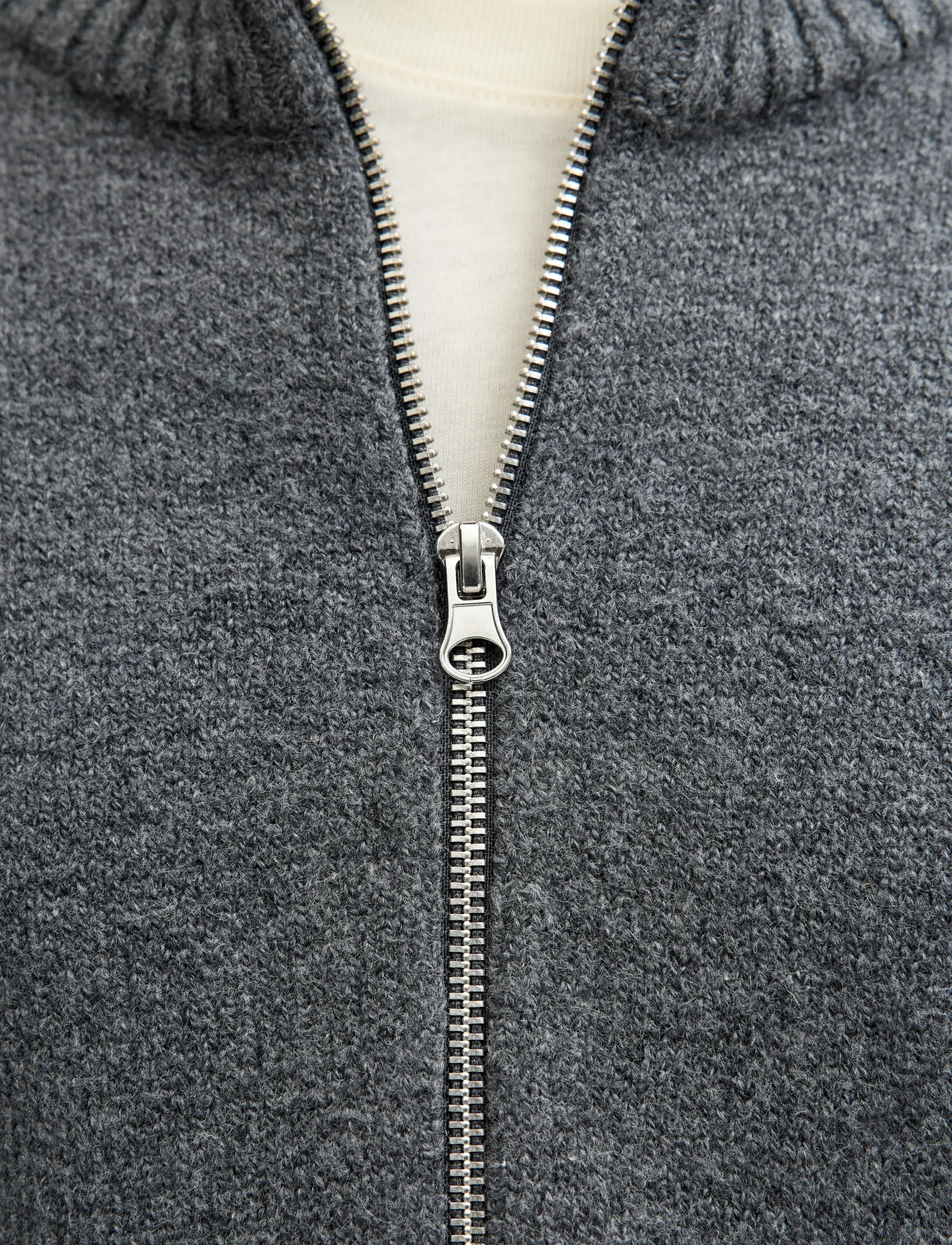 Jack & Jones - JORNORREBRO KNIT HALF ZIP SN - halfzip strik - dark grey melange - 5