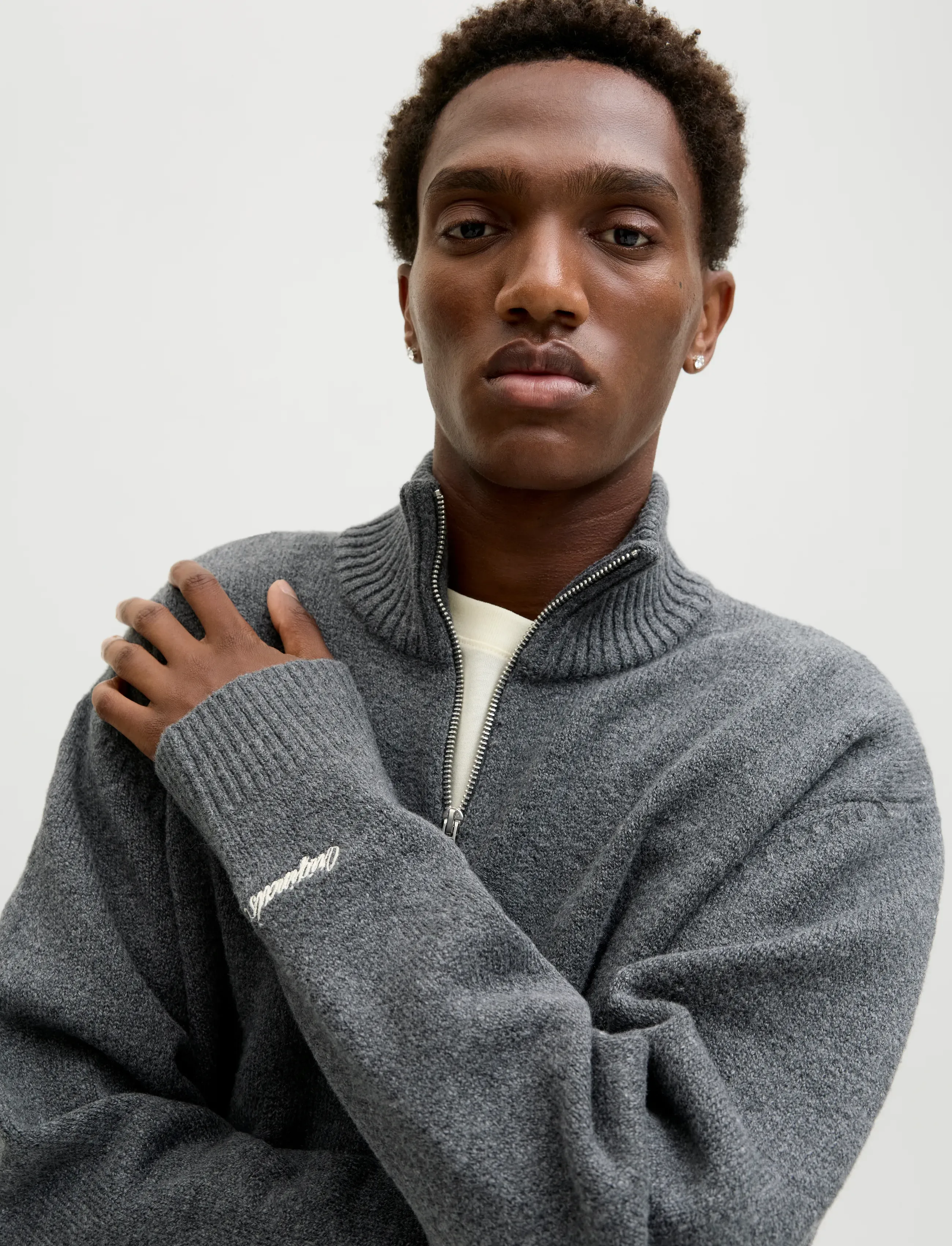 JACK & JONES Jornorrebro Knit Half Zip Sn stickade tröjor herr – bild 5