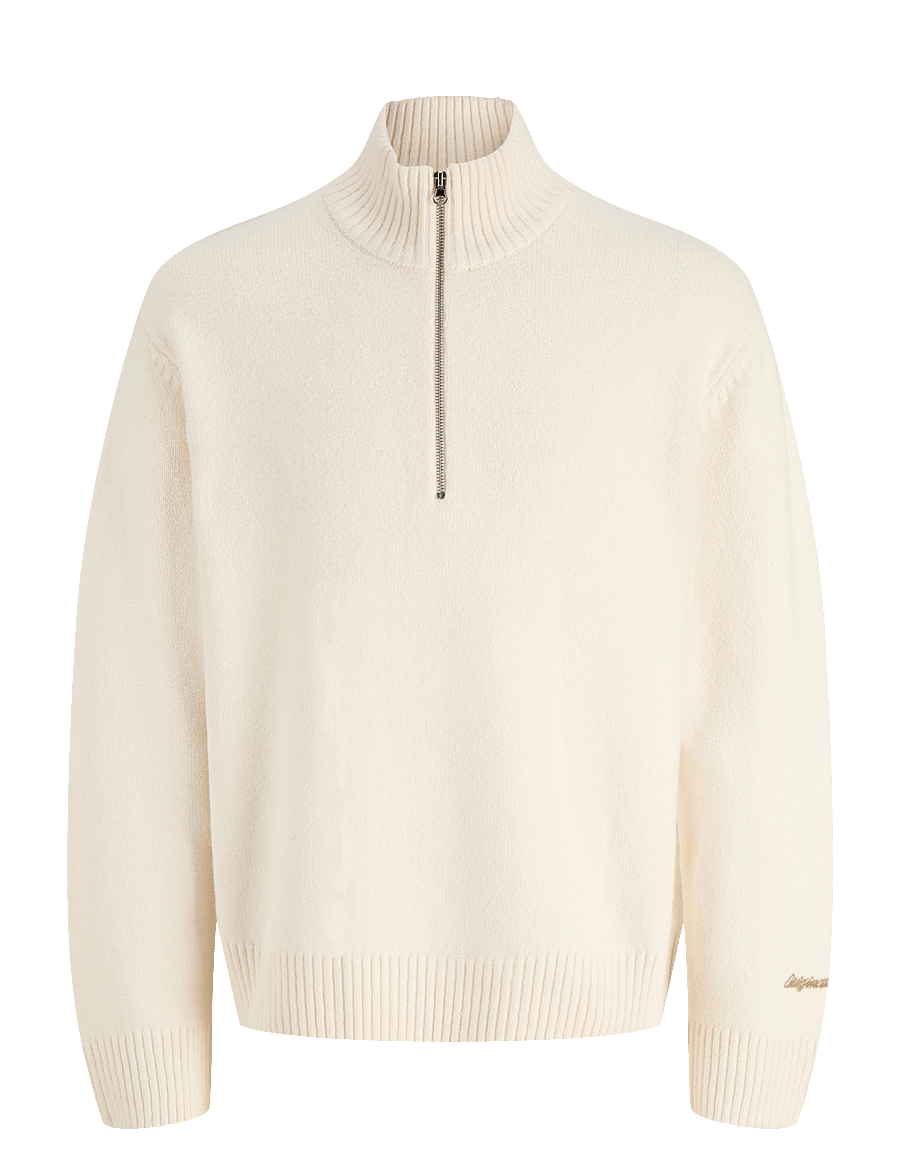 Jack & Jones - JORNORREBRO KNIT HALF ZIP SN - halfzip strik - sea salt - 1
