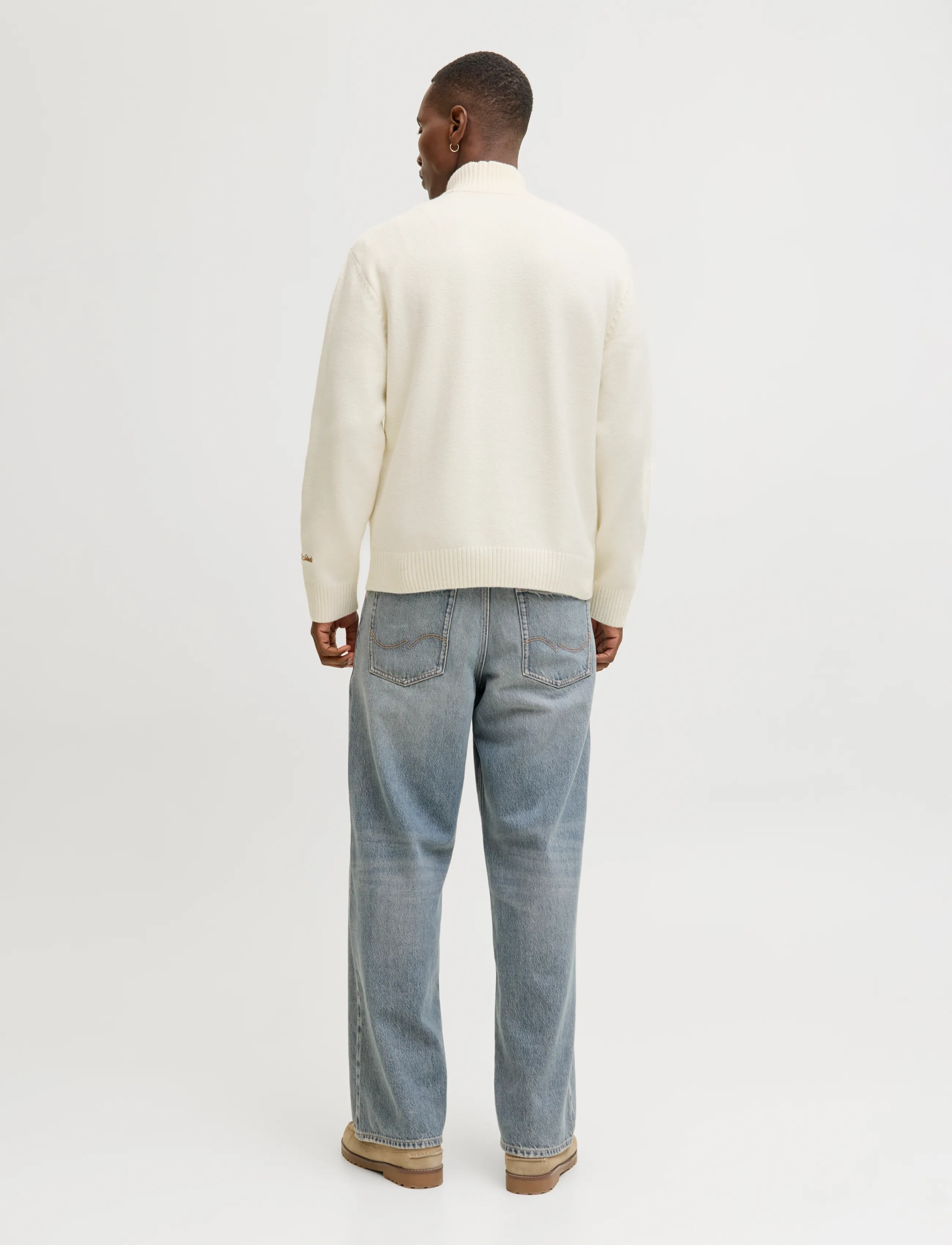 Jack & Jones - JORNORREBRO KNIT HALF ZIP SN - halfzip strik - sea salt - 2
