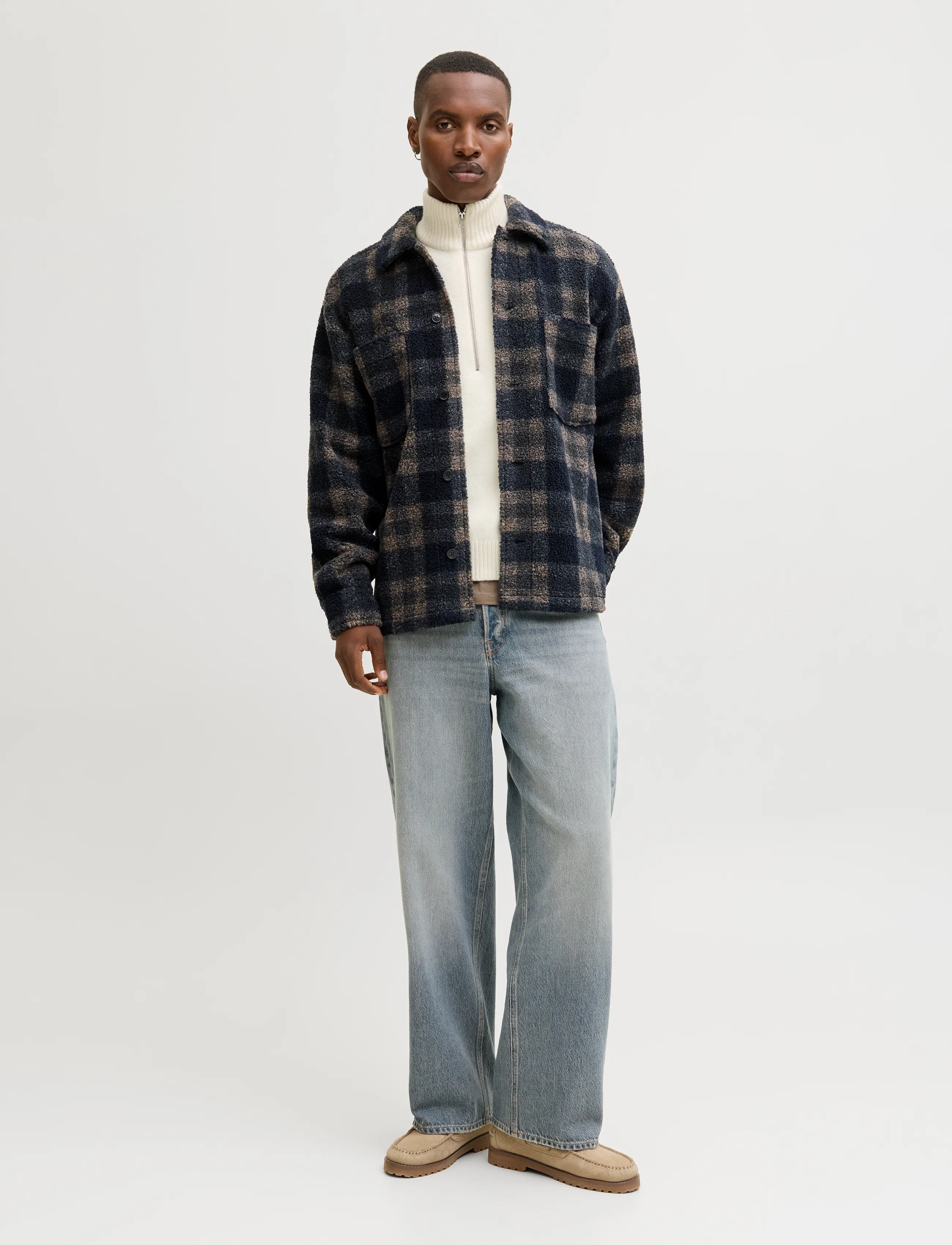 Jack & Jones - JORNORREBRO KNIT HALF ZIP SN - halfzip strik - sea salt - 3
