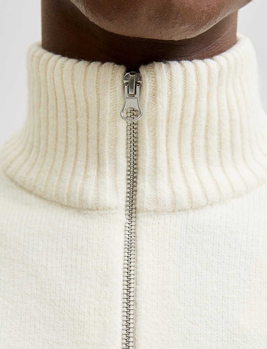 Jack & Jones - JORNORREBRO KNIT HALF ZIP SN - halfzip strik - sea salt - 4