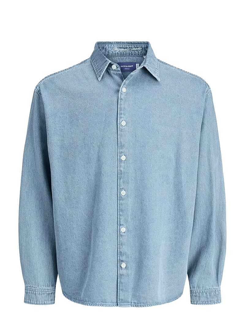 Jack & Jones - JORNORREBRO DENIM SHIRT LS SN - denimskjorter - medium blue denim - 1