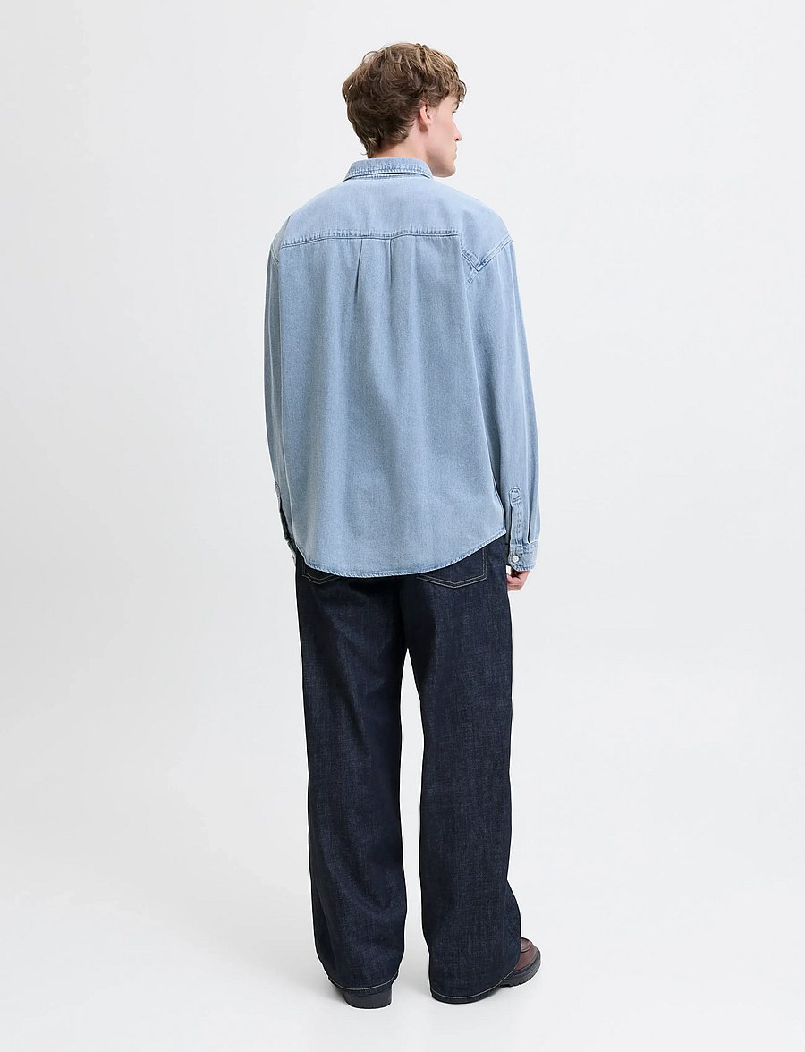 Jack & Jones - JORNORREBRO DENIM SHIRT LS SN - džinsiniai marškiniai - medium blue denim - 3