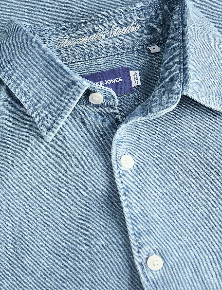 Jack & Jones - JORNORREBRO DENIM SHIRT LS SN - džinsiniai marškiniai - medium blue denim - 5