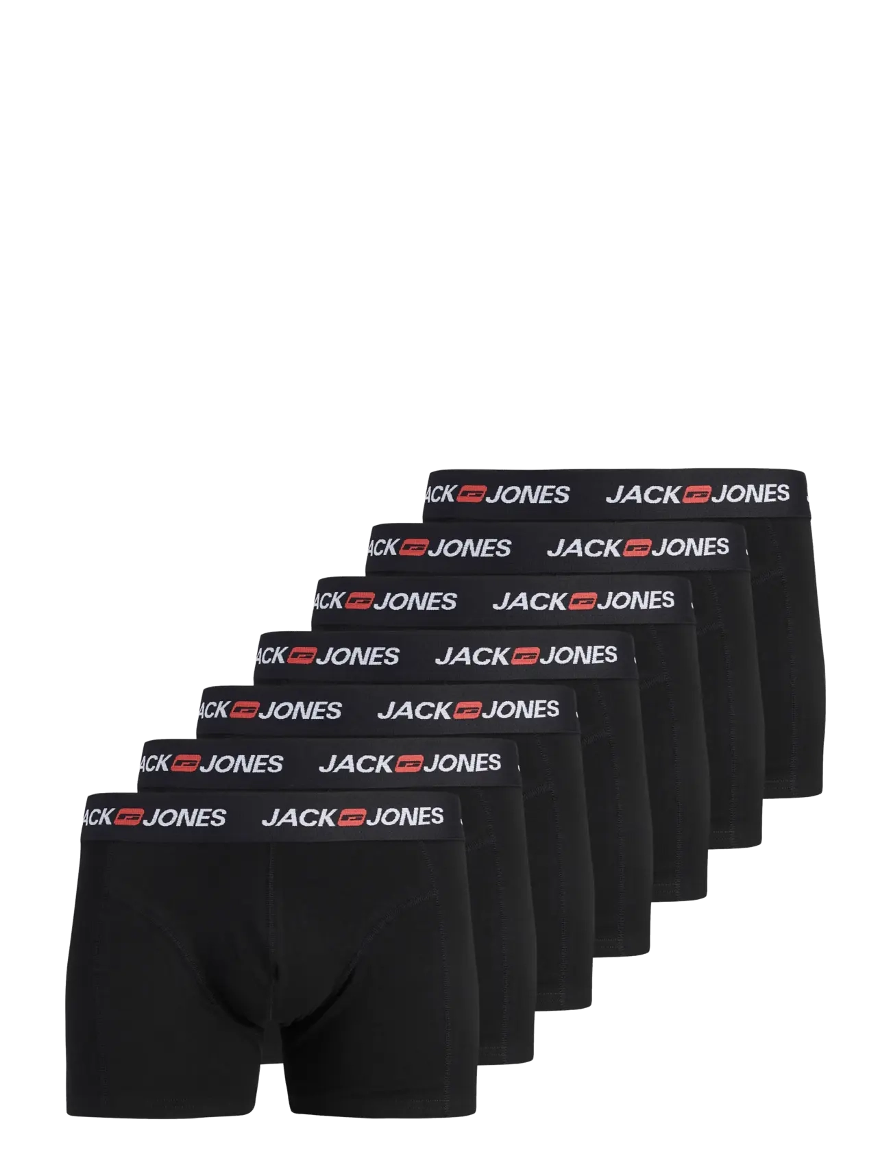Jack & Jones JACCORP OLD LOGO TRUNKS 7 PACK - Pesu - BLACK / black
