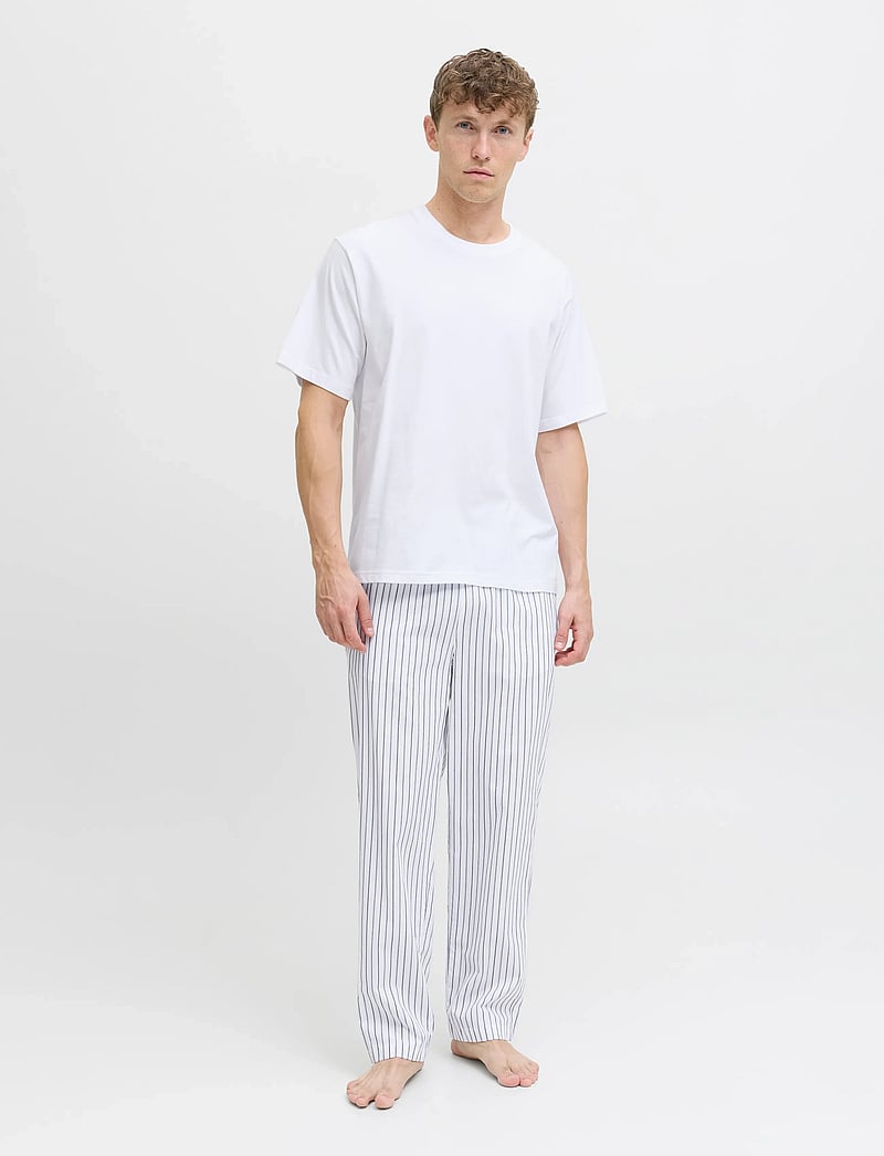 Jack & Jones - JACFLORENCE SS TEE AND PANTS SET W - pyjamasset - bright white - 0