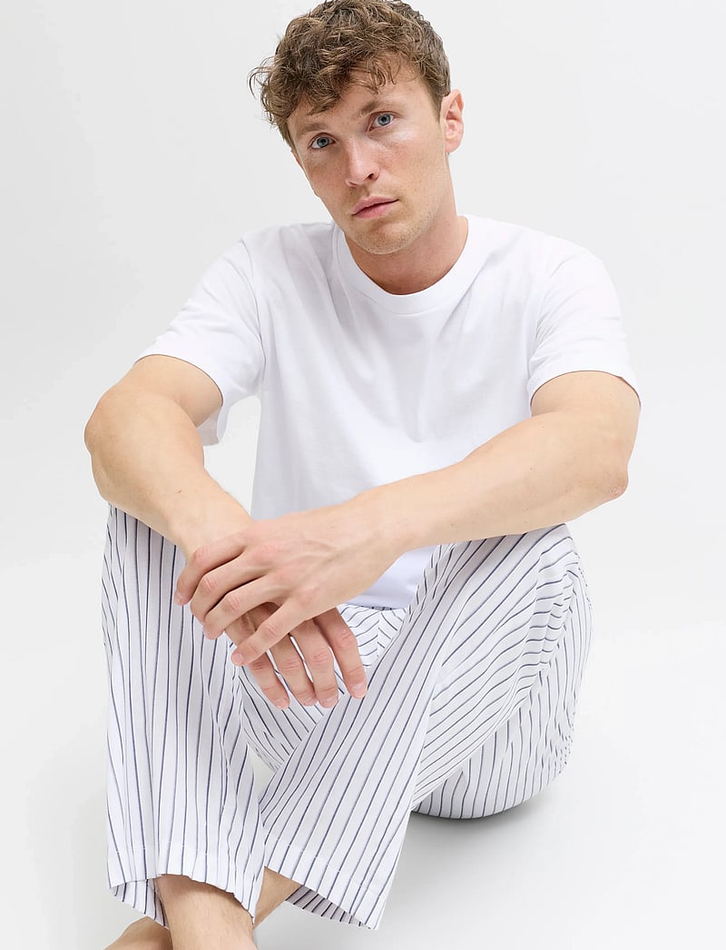 Jack & Jones - JACFLORENCE SS TEE AND PANTS SET W - pyjamasset - bright white - 5