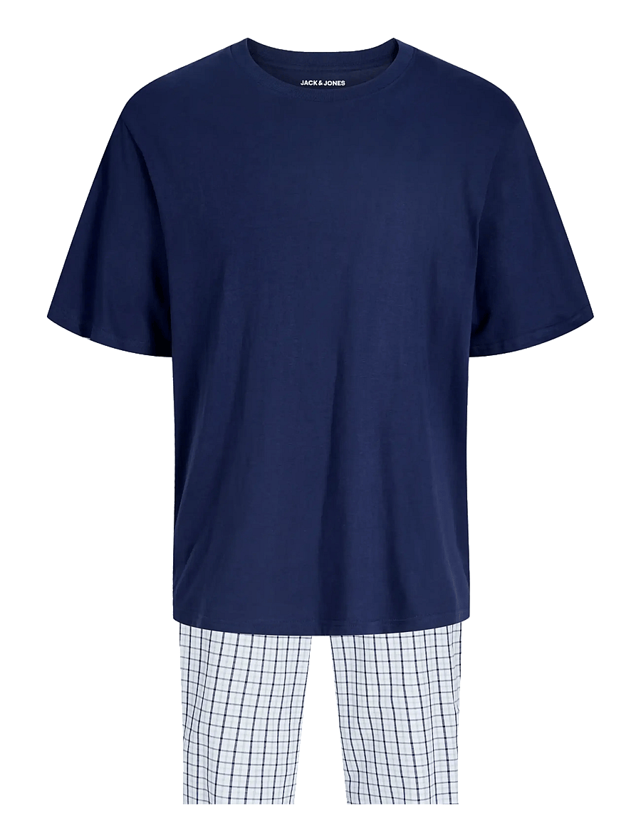 Jack & Jones - JACFLORENCE SS TEE AND PANTS SET W - pyjamasets - ocean cavern - 2