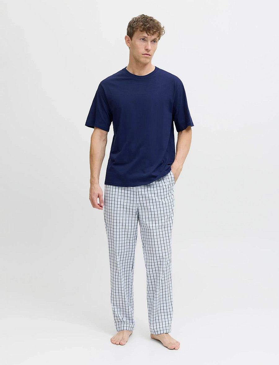 Jack & Jones - JACFLORENCE SS TEE AND PANTS SET W - pyjamasets - ocean cavern - 0
