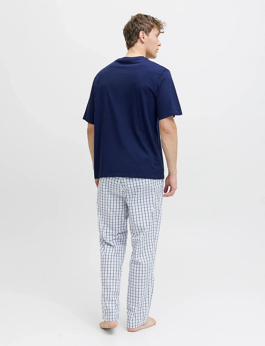 Jack & Jones - JACFLORENCE SS TEE AND PANTS SET W - pyjamasets - ocean cavern - 3