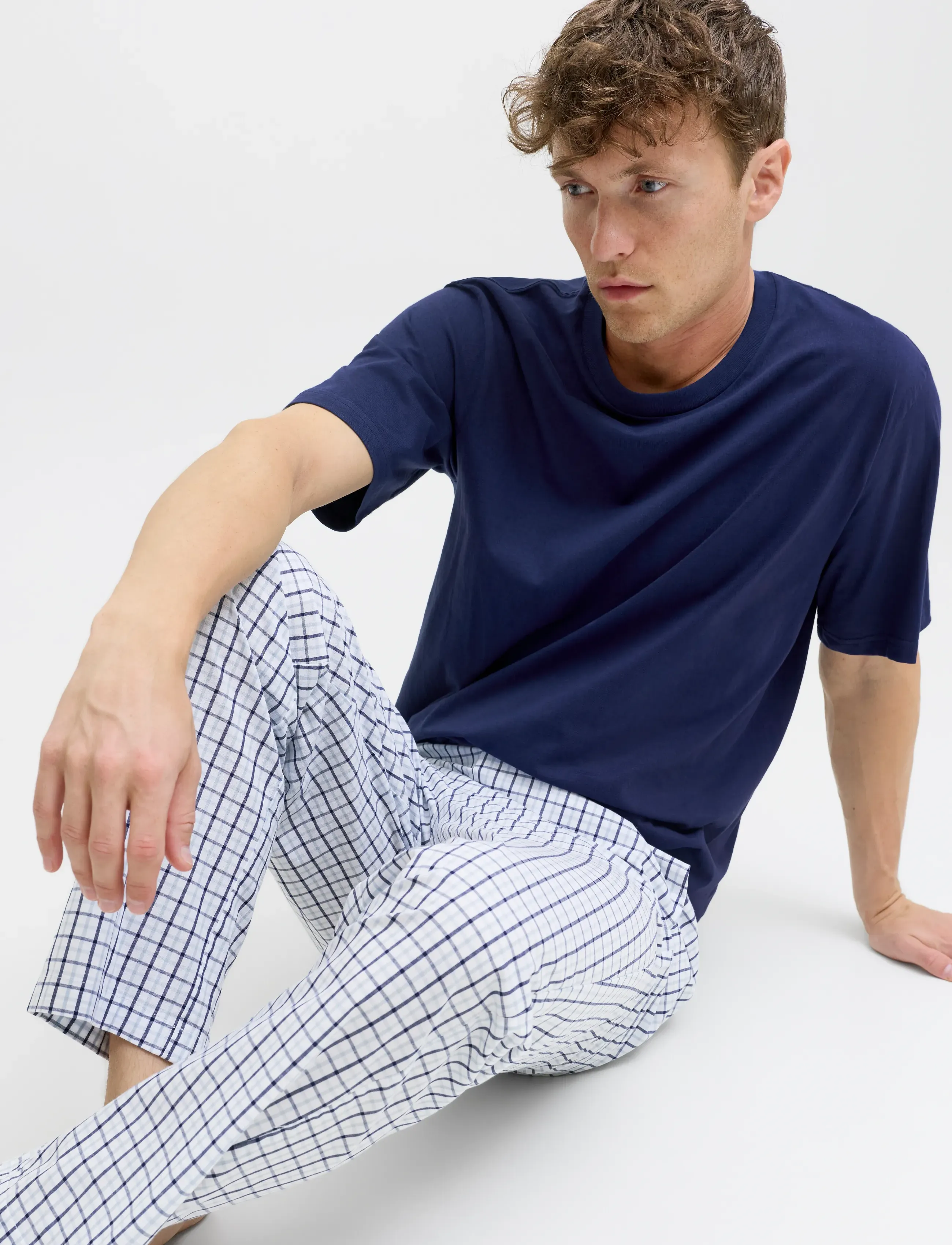 Jack & Jones - JACFLORENCE SS TEE AND PANTS SET W - pyjamasets - ocean cavern - 5