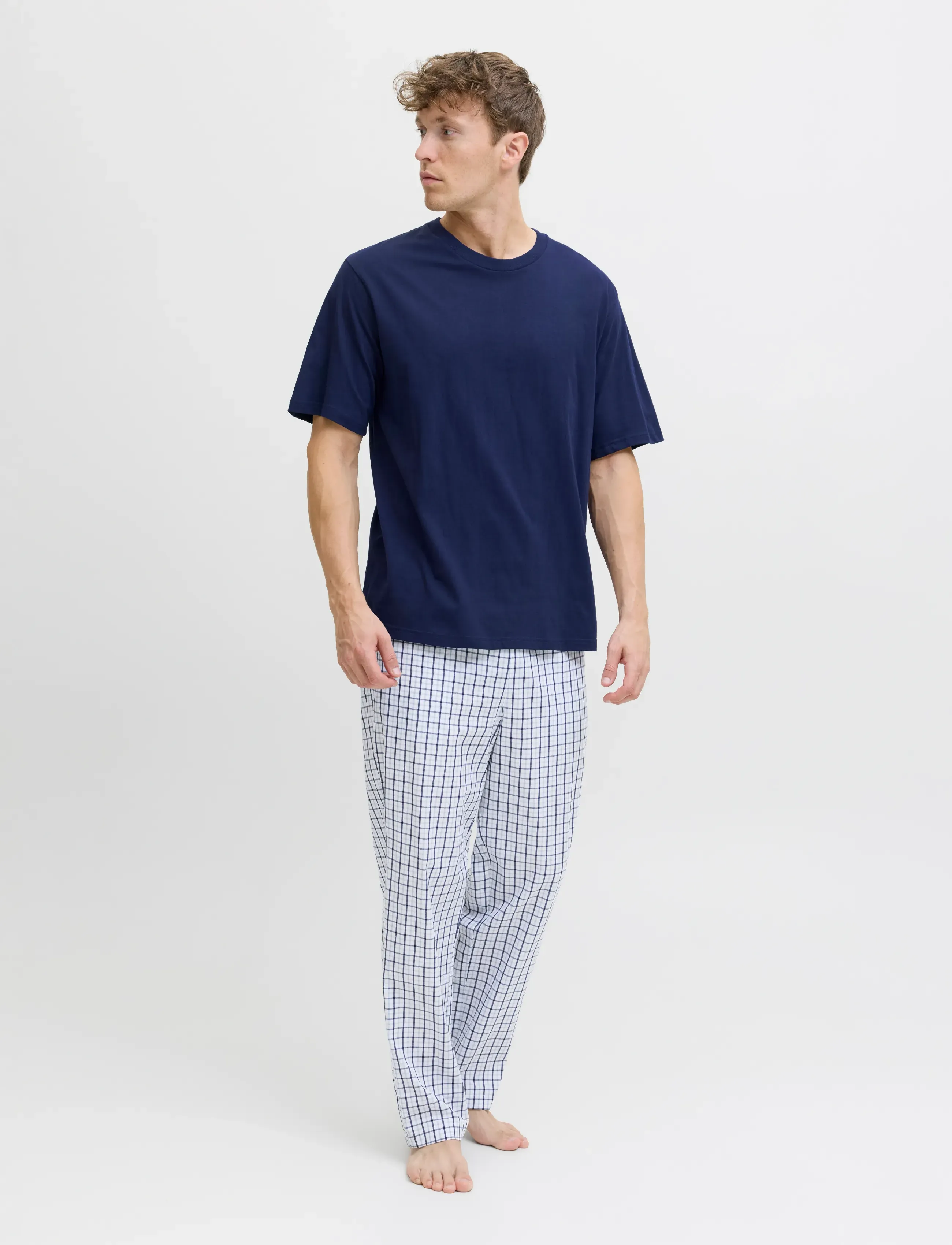 Jack & Jones JACFLORENCE SS TEE AND PANTS SET W - Meestele - OCEAN CAVERN / navy