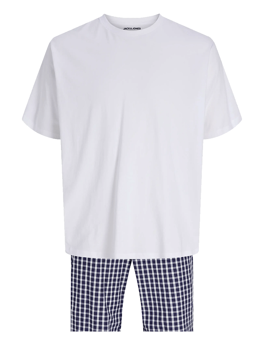 Jack & Jones - JACFLORENCE SS TEE AND PANTS SET W - pidžaamakomplektid - white - 1